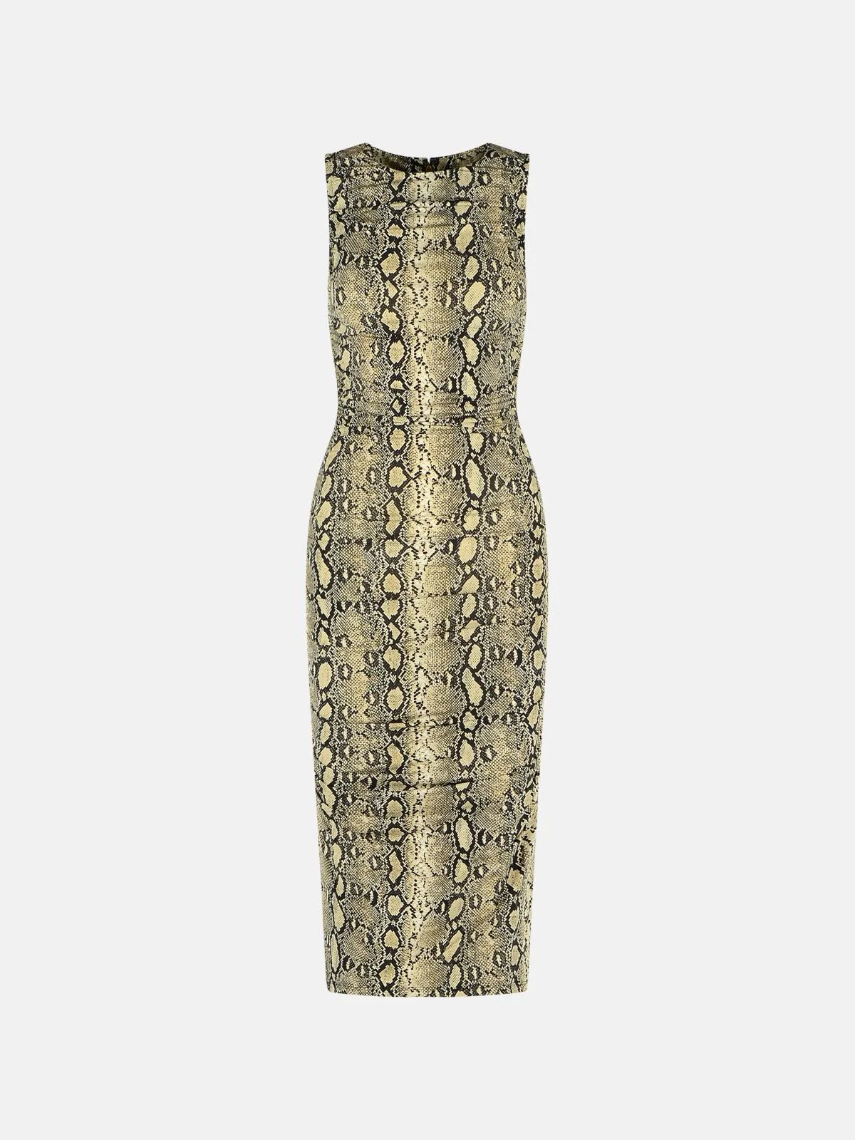 SNAKE PRINT VISCOSE BLEND DRESS - 1