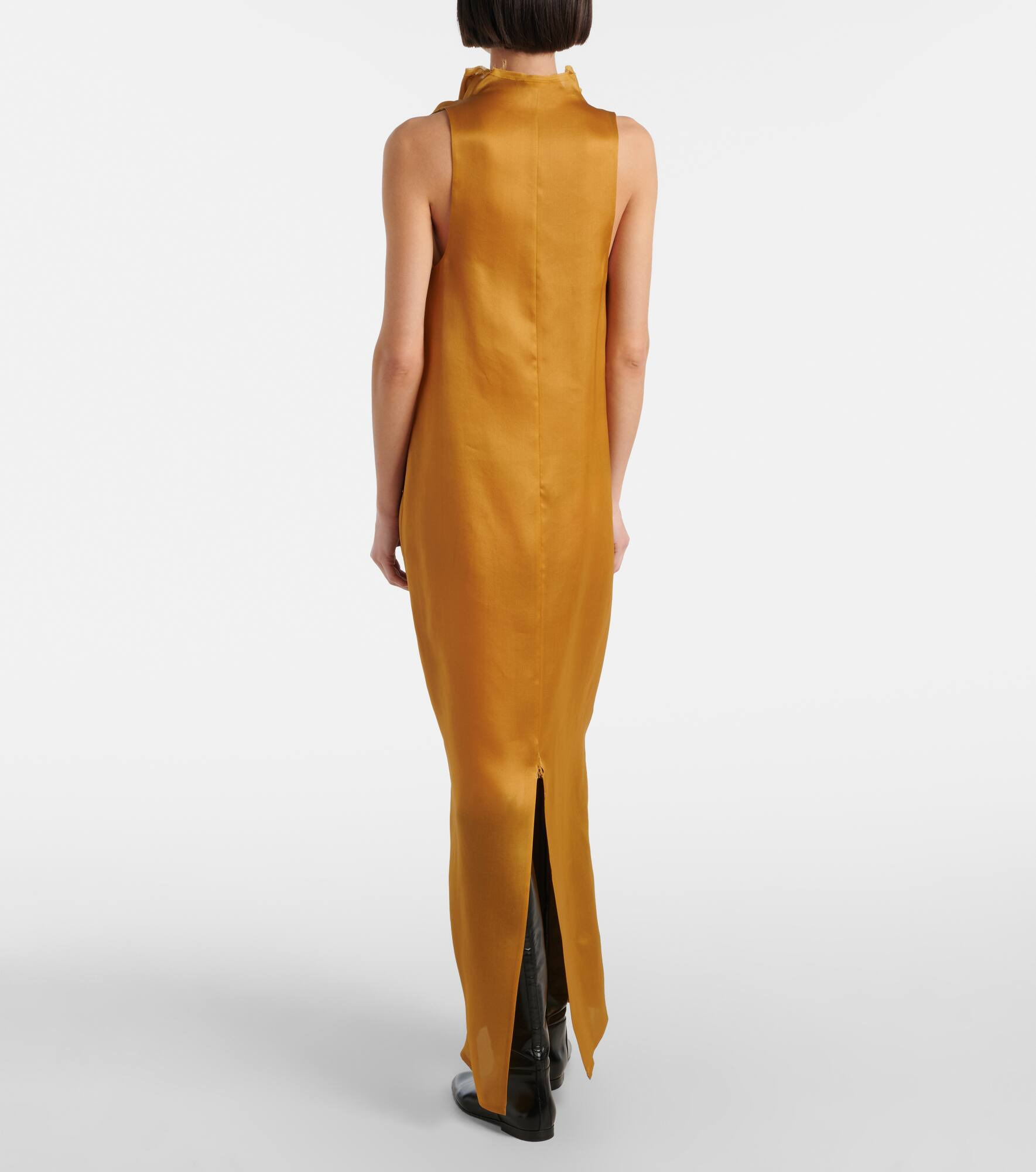 Meryl draped silk maxi dress - 3
