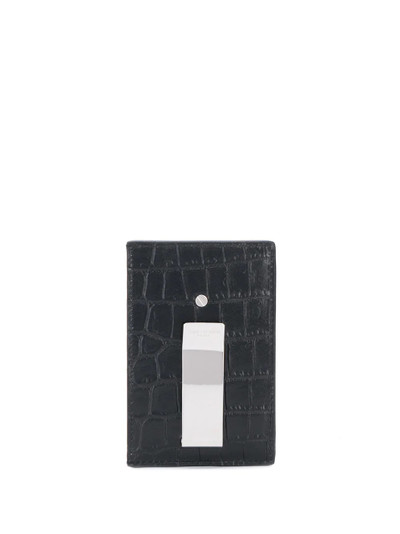 SAINT LAURENT textured card holder outlook