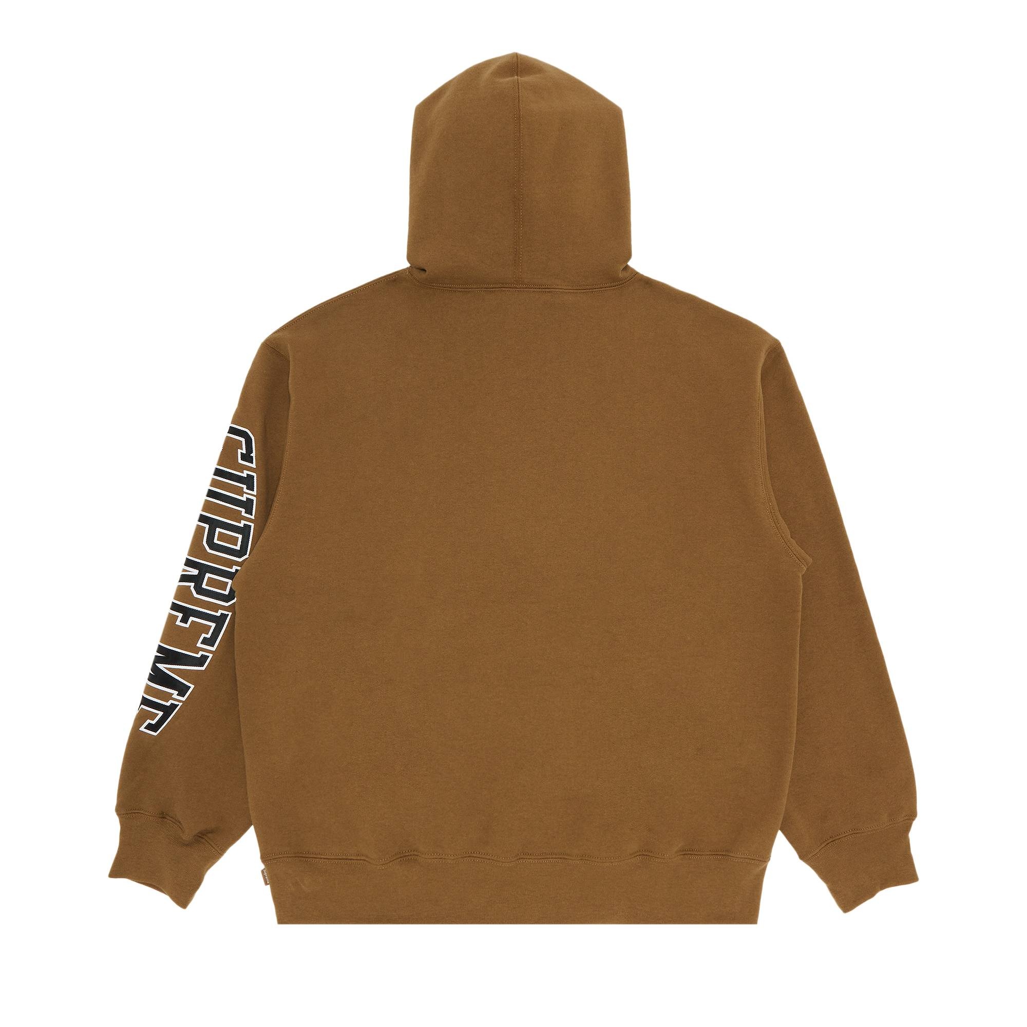 Supreme Sleeve Arc Hooded Sweatshirt 'Dark Khaki' - 2