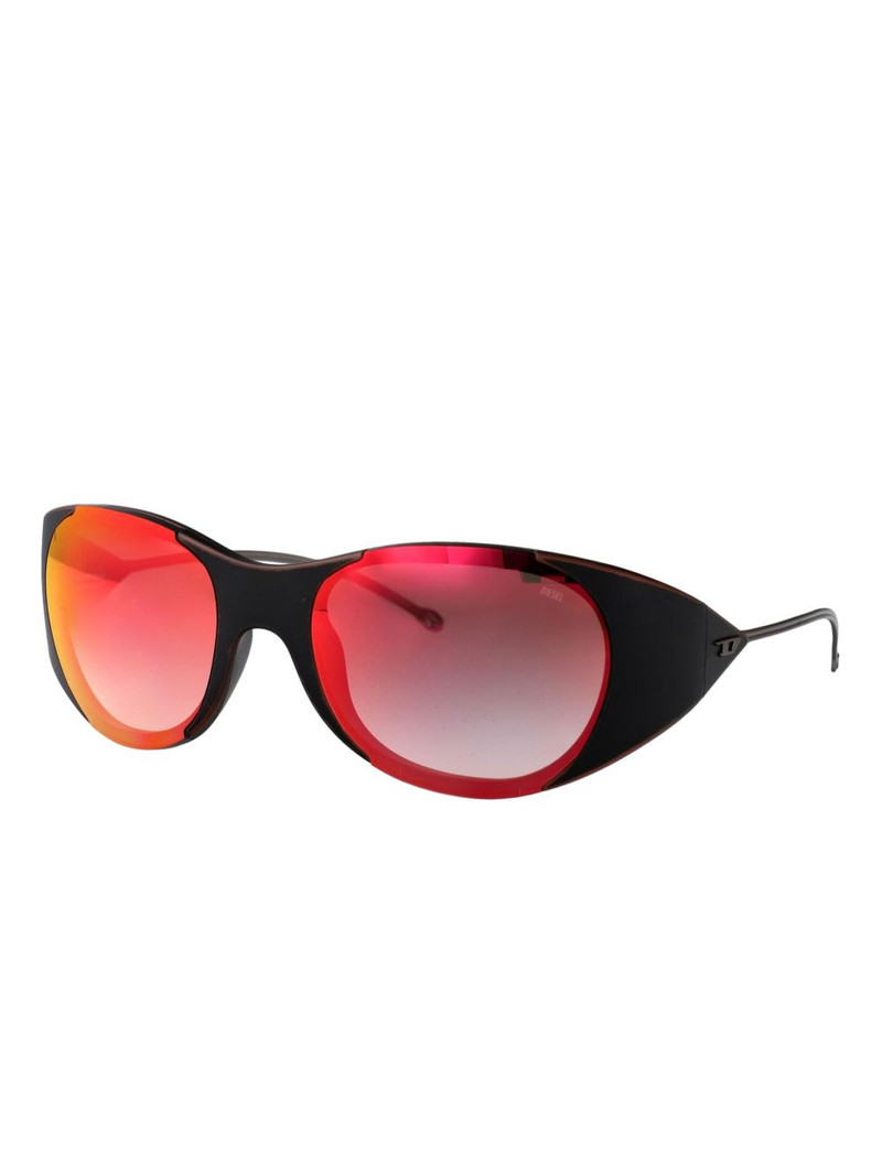 Diesel tinted oval sunglasses outlook