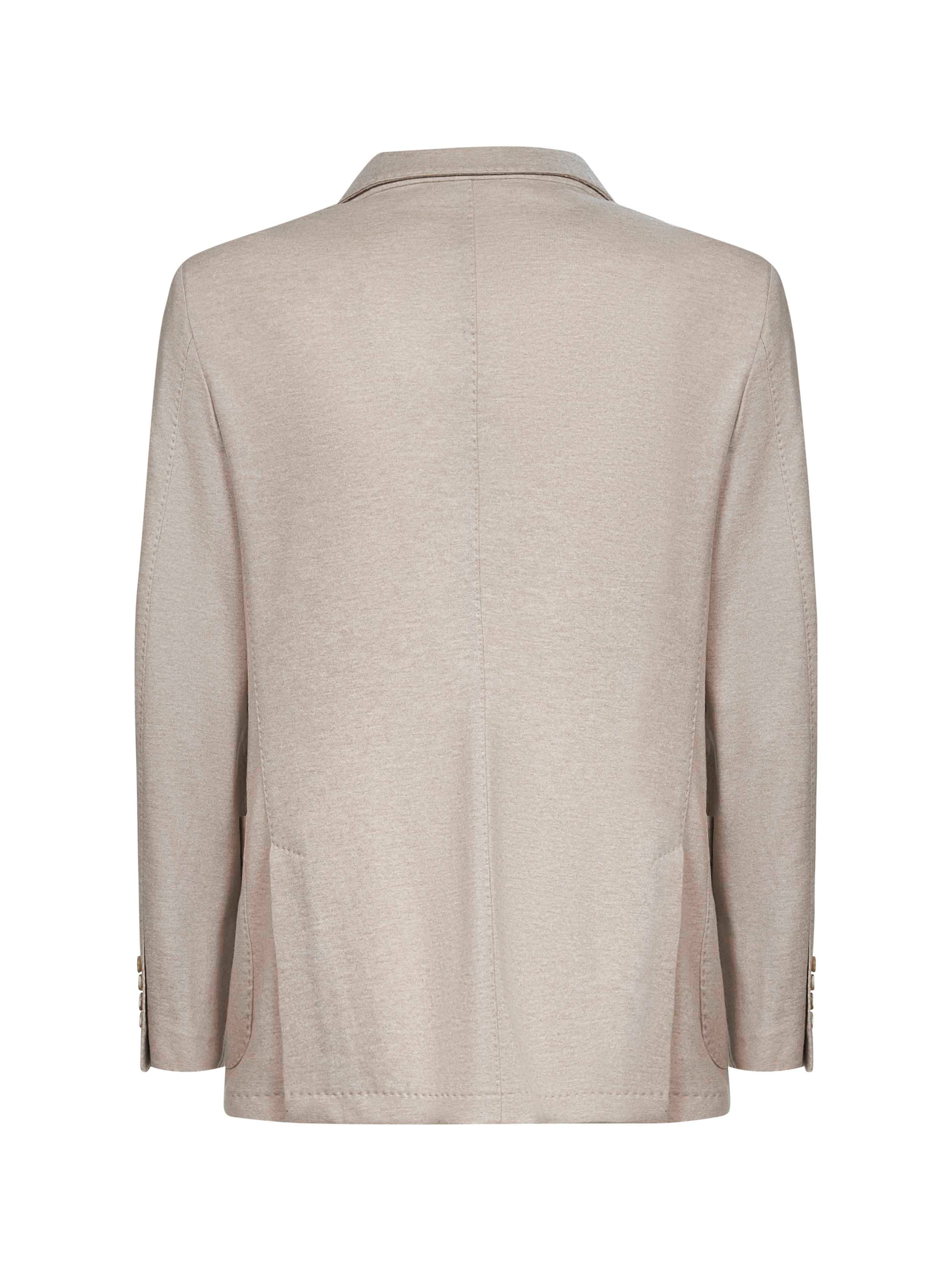 Beige cashmere jersey blazer - 2