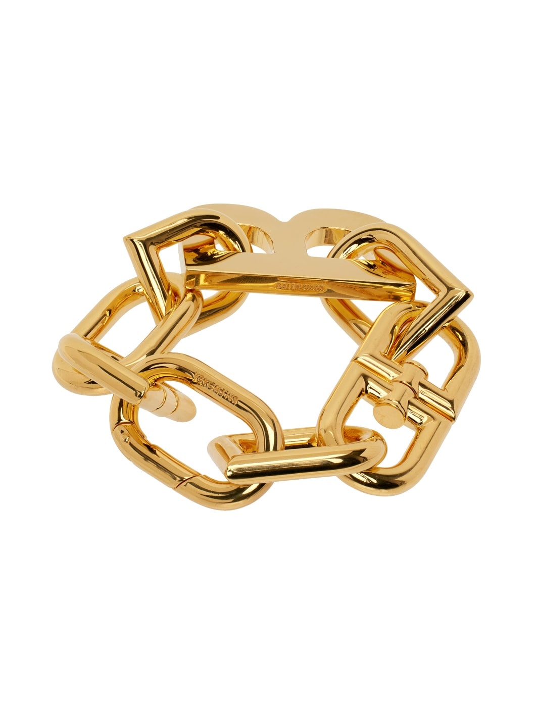 Gold XXL B Chain Bracelet - 2