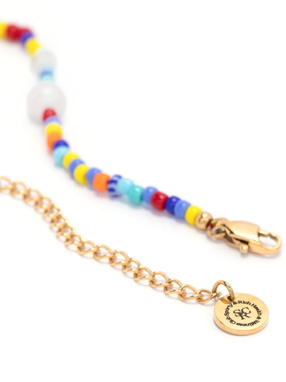 logo-lettering bead necklace - 2