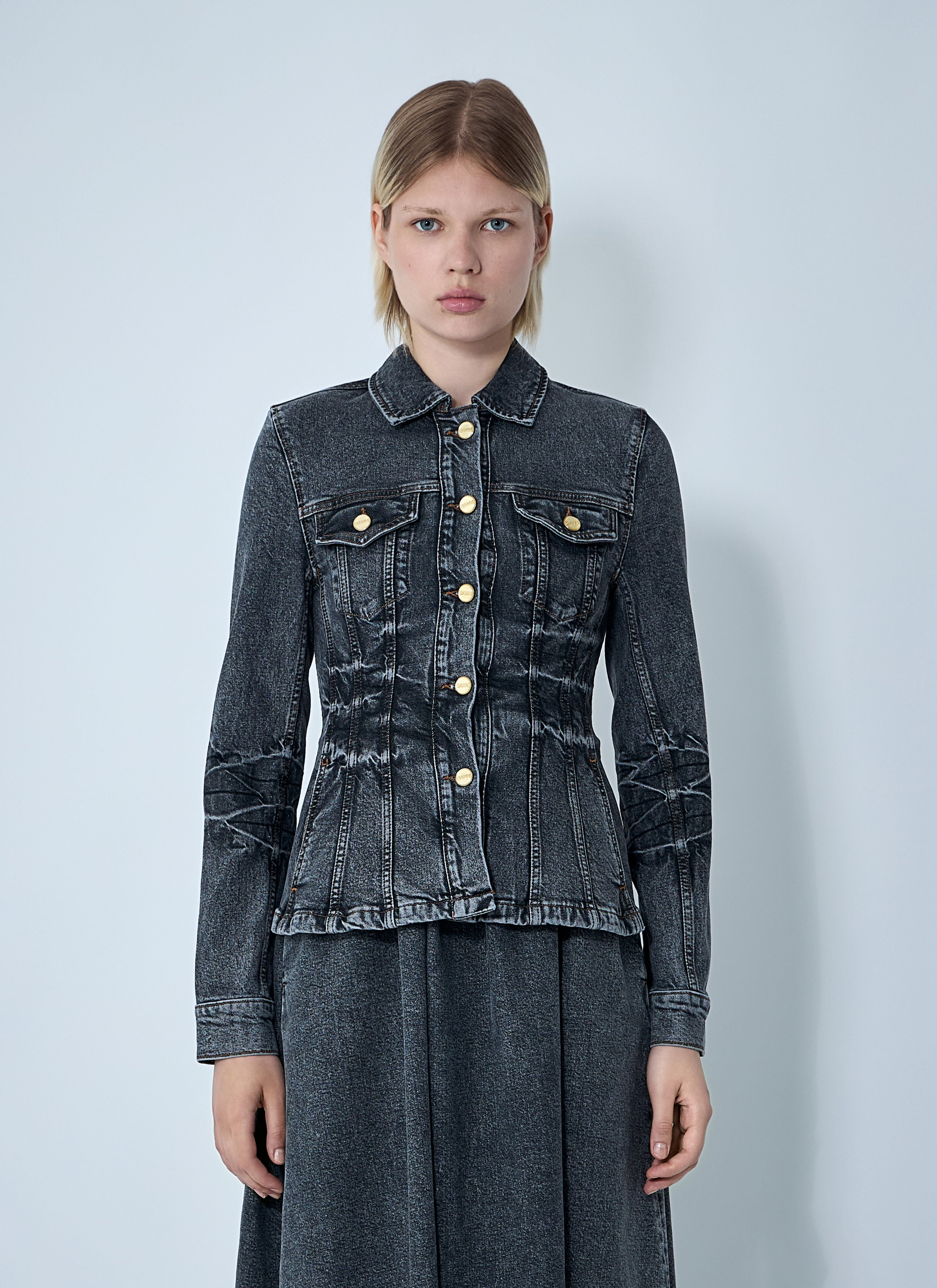 Stretch Denim Jacket - 1