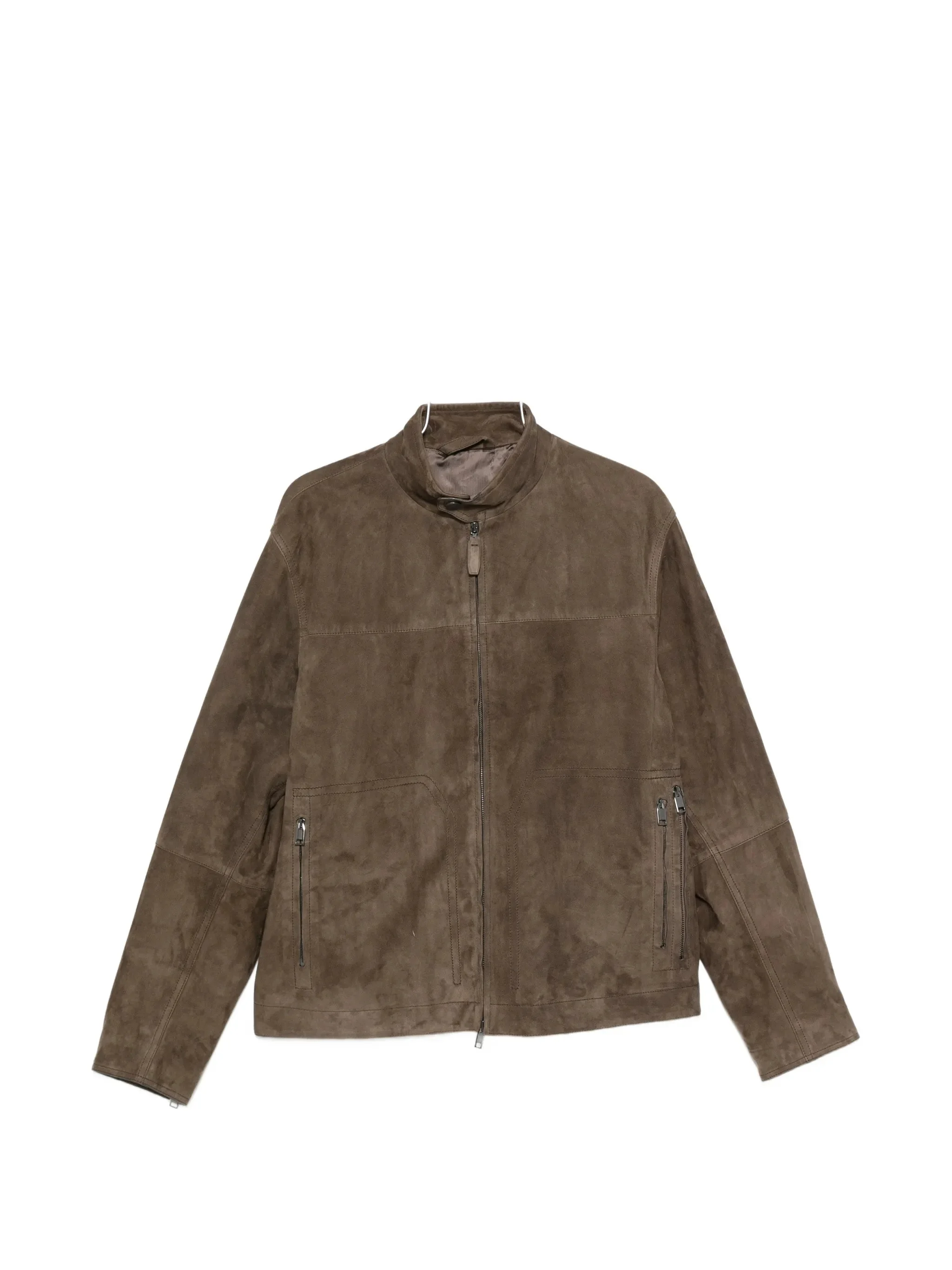 Brioni Suede High-neck Jacket - 1