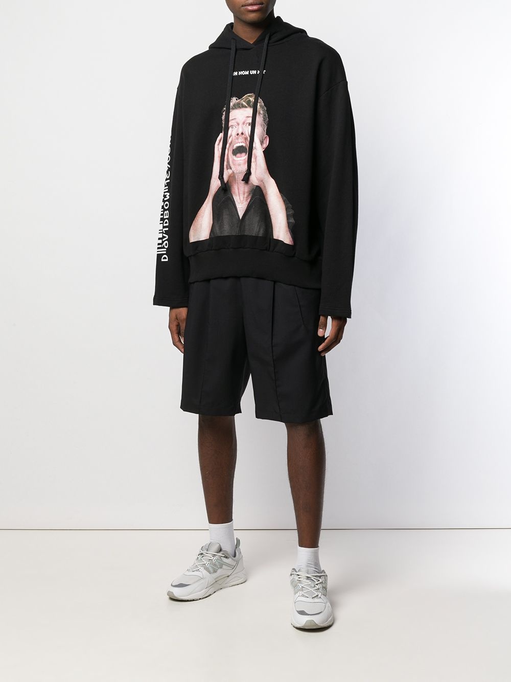 David Bowie print hoodie - 2