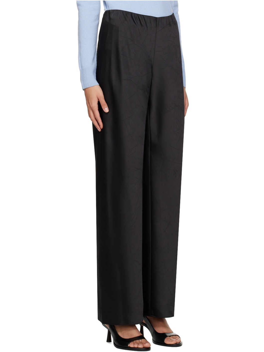 Black Bias Trousers - 2