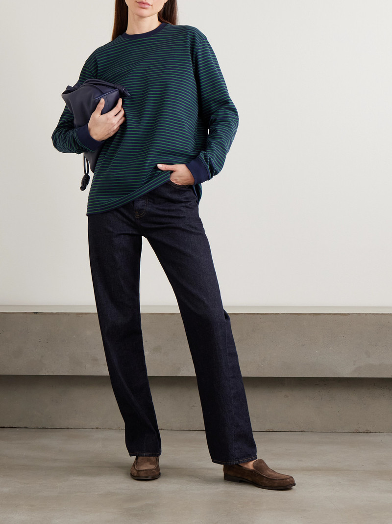 Tibi Striped Cotton-jersey T-shirt outlook