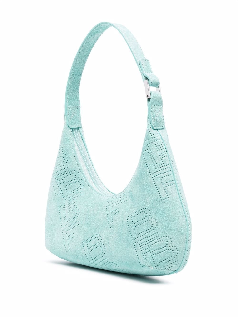 Amber perforated logo shoulder bag - 4