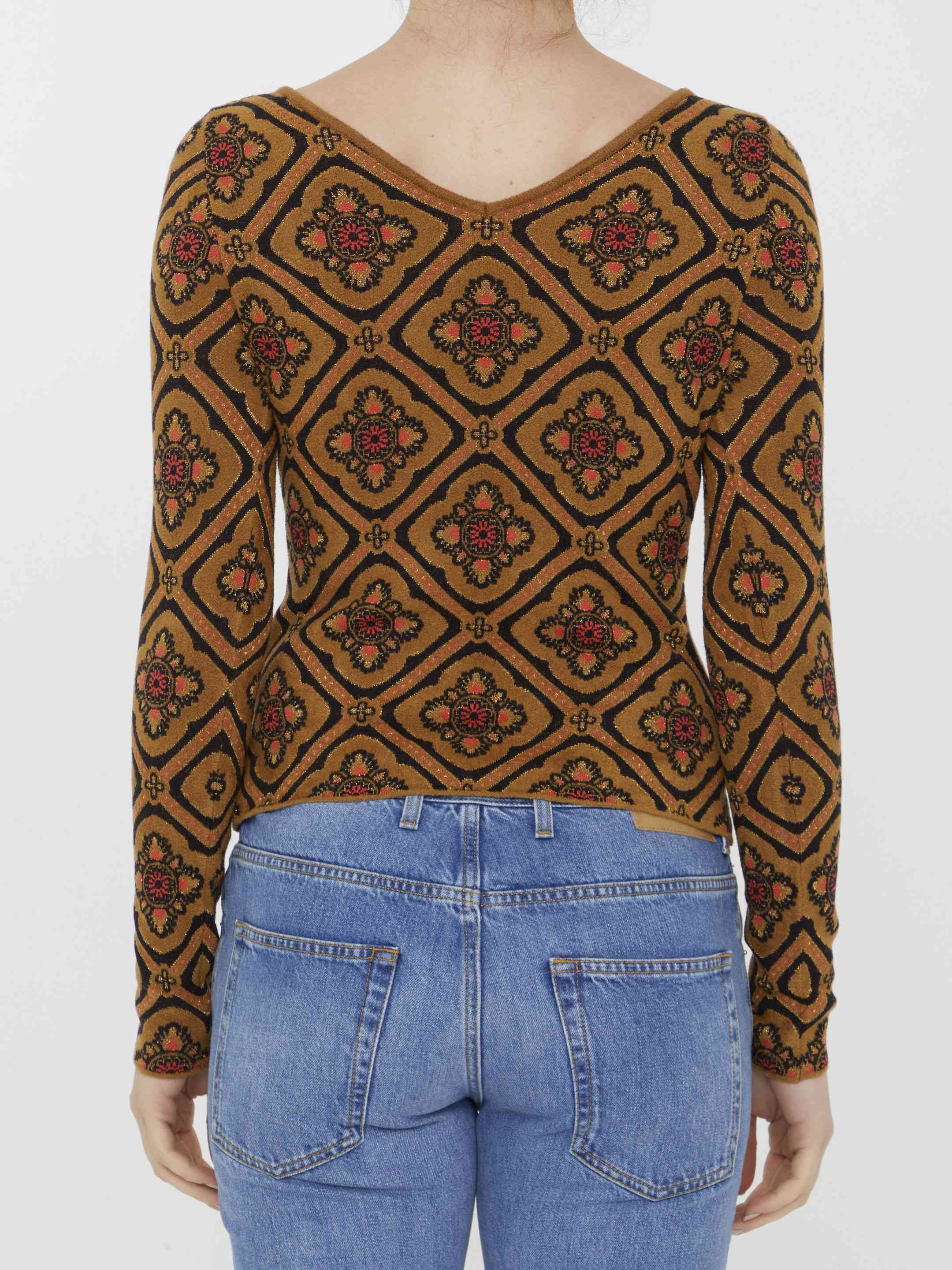 Etro Women Jacquard Fabric Jumper - 4