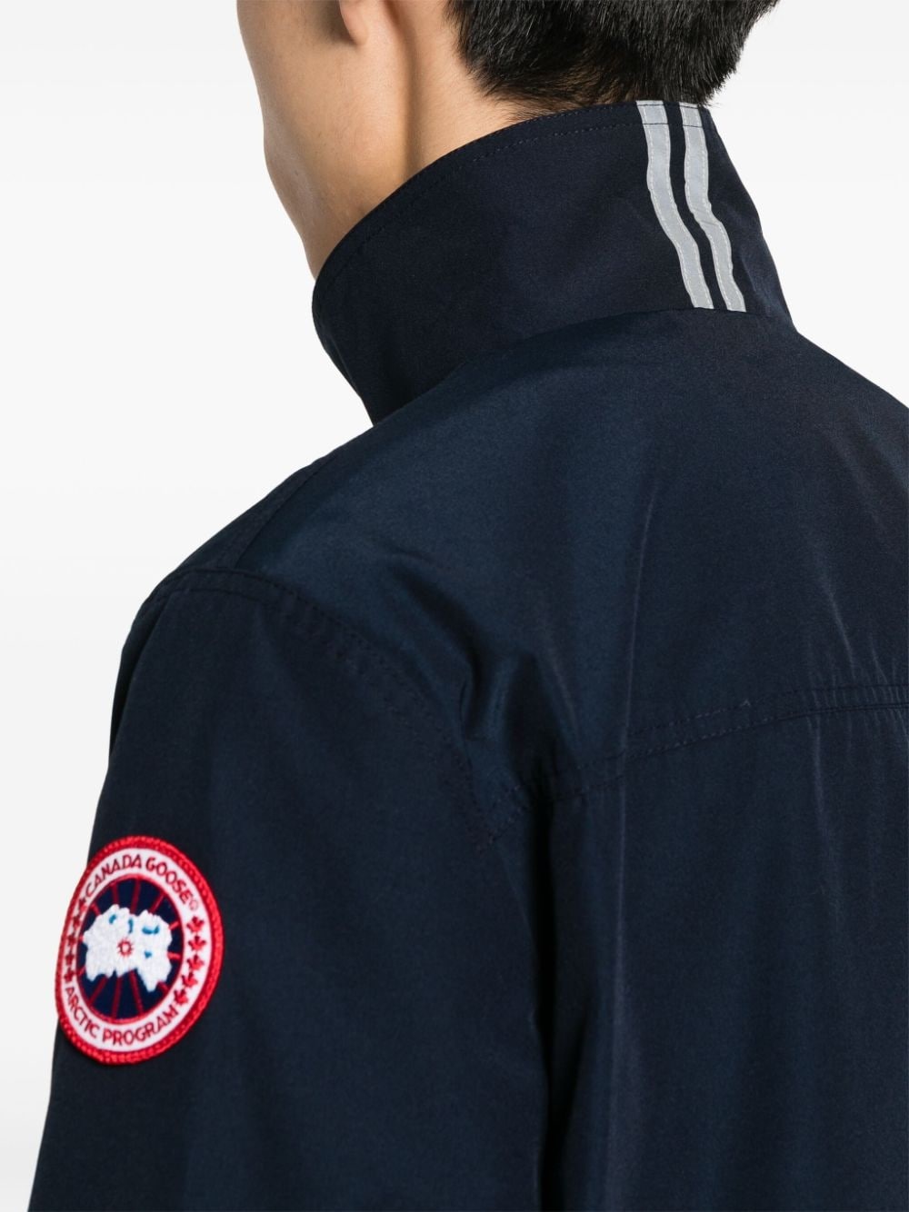 Rosedale logo-patch jacket - 5