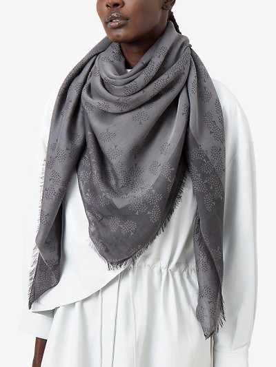 Mulberry Tamara square organic-cotton scarf outlook