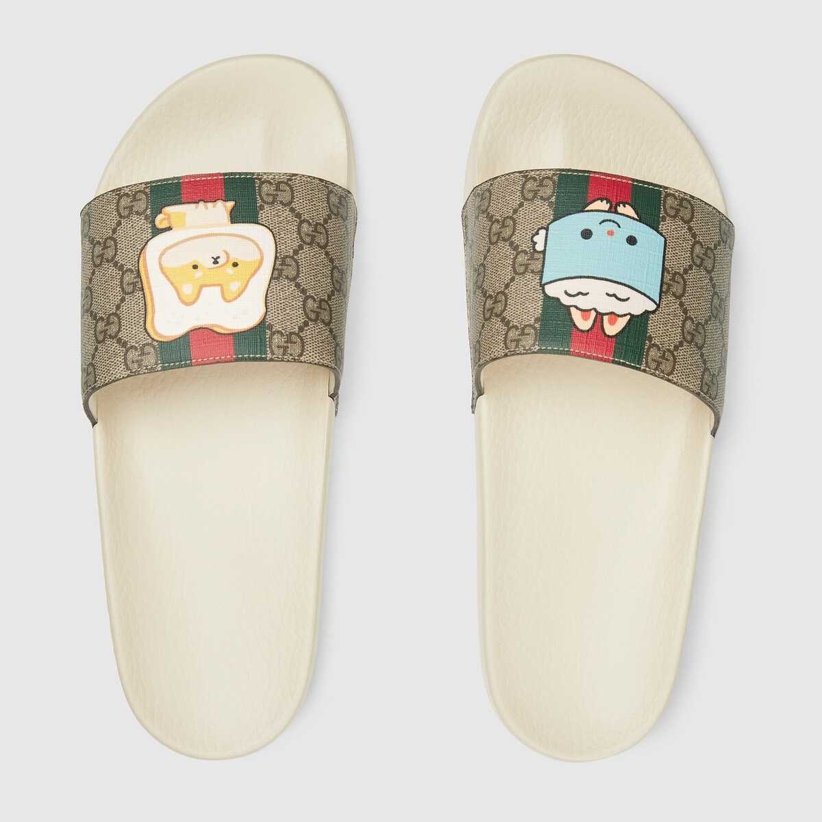 Men's Web animal print slide sandal - 5