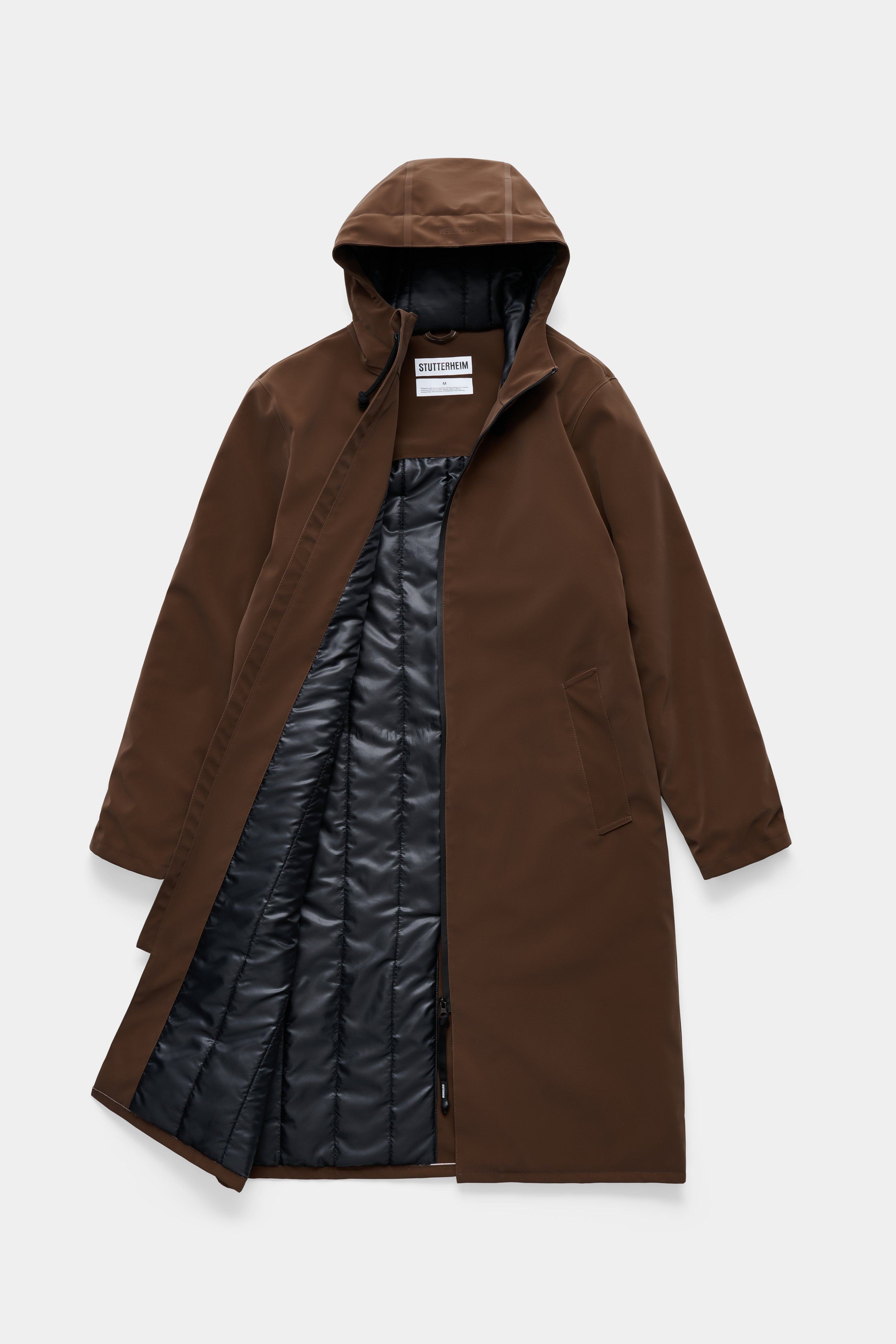 Stockholm Long Matte Winter Coat Dark Brown - 6