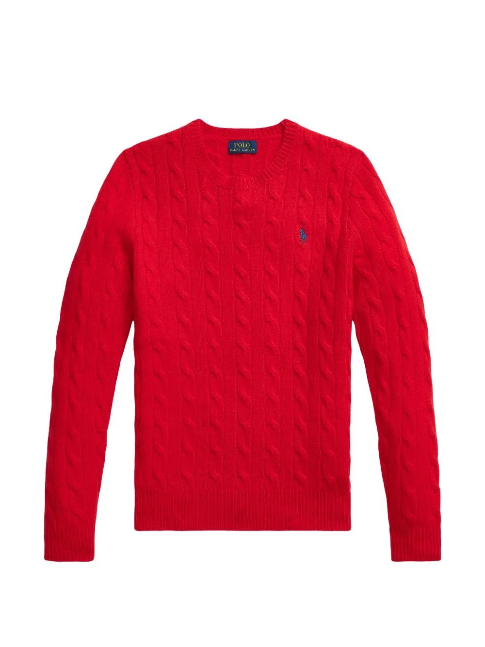 cable-knit crewneck sweater - 1