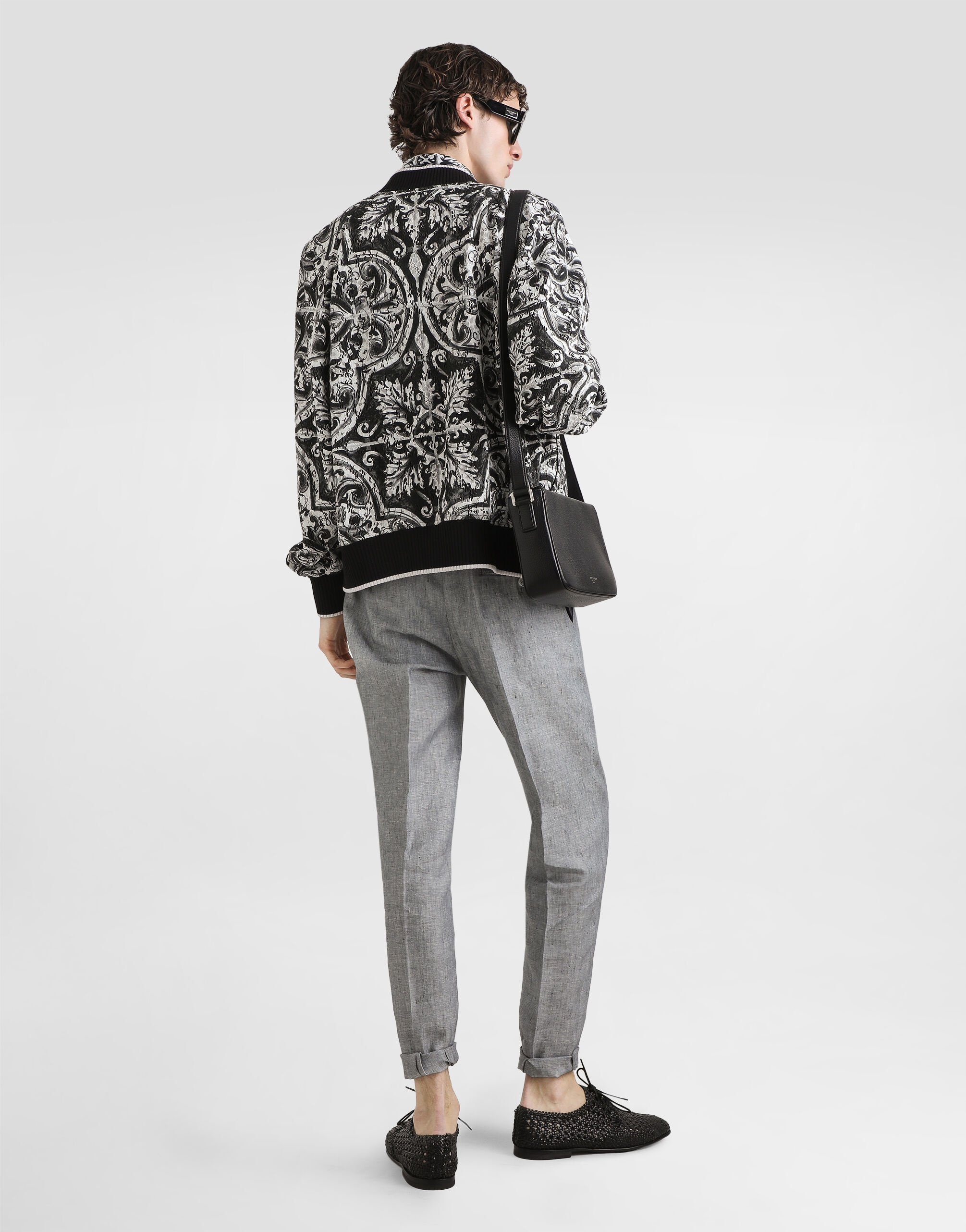 Majolica-print cordonetto lace jacket - 3