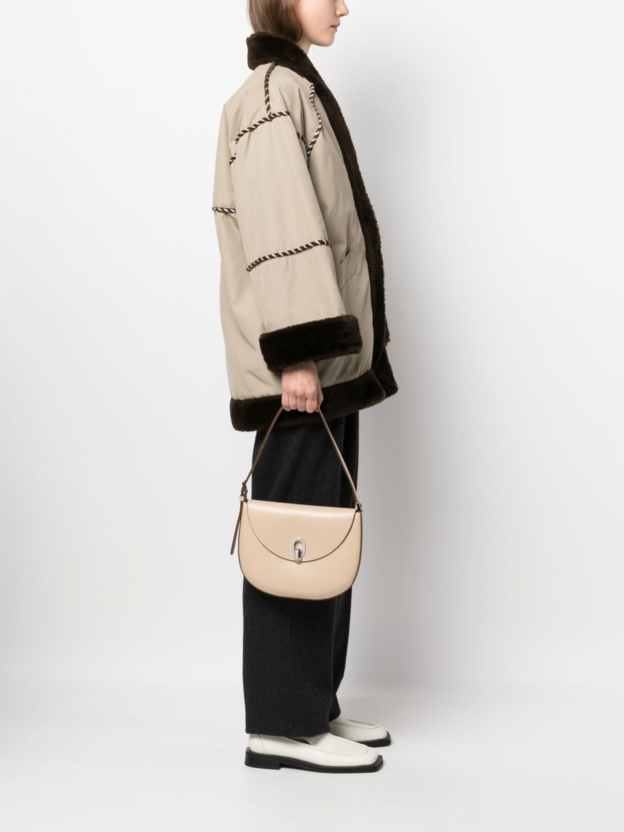 Tondo Leather Shoulder Bag - 4