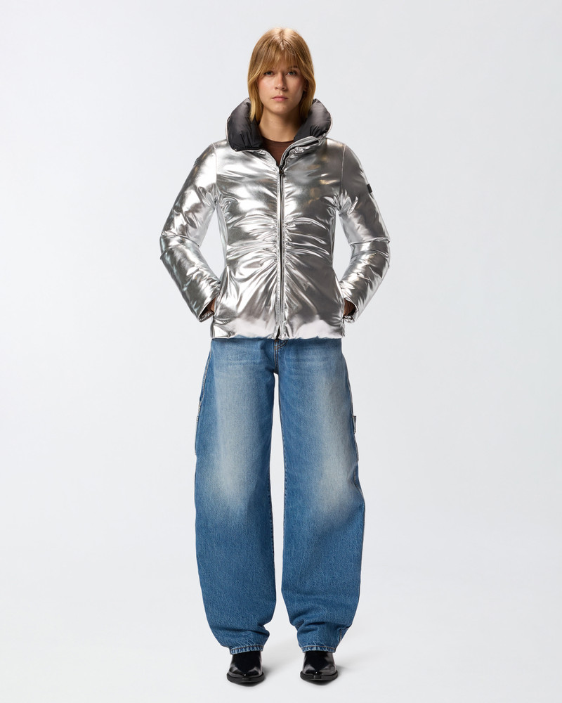 SHORT DOWN JACKET WITH MIRROR EFFECT 3