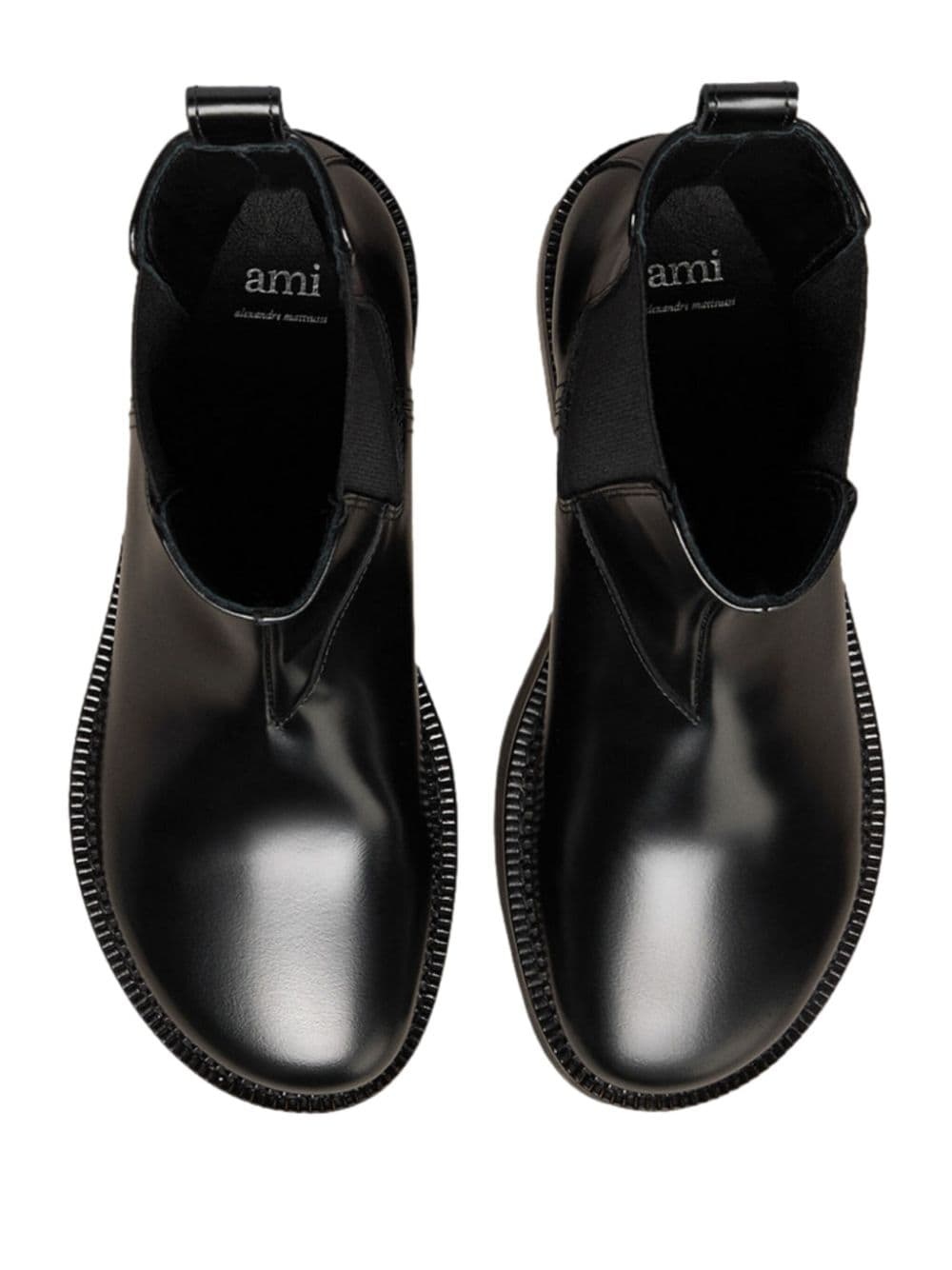 aymmetric-toe leather ankle boots - 4