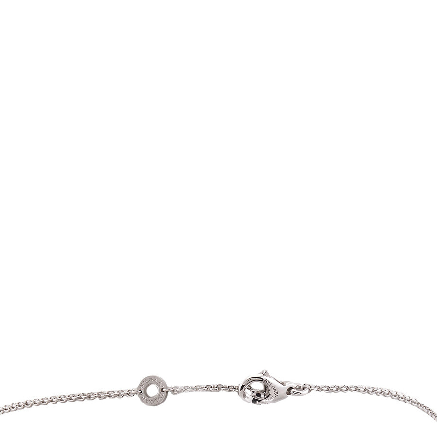 Bvlgari 18k White Gold Diamond and Emerald Divas Dream Necklace - 3