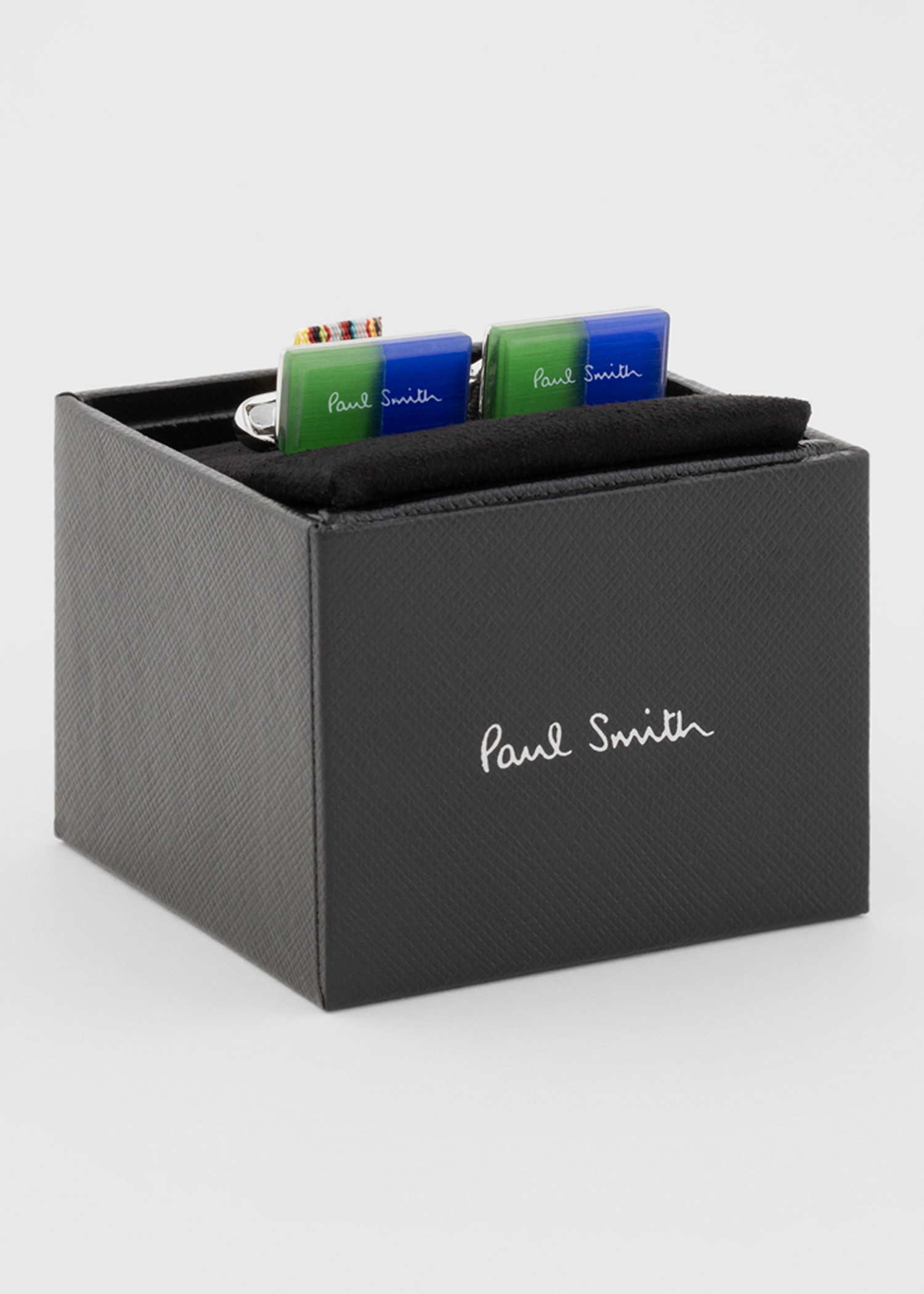 Blue and Green Two-Tone Cufflinks - 3