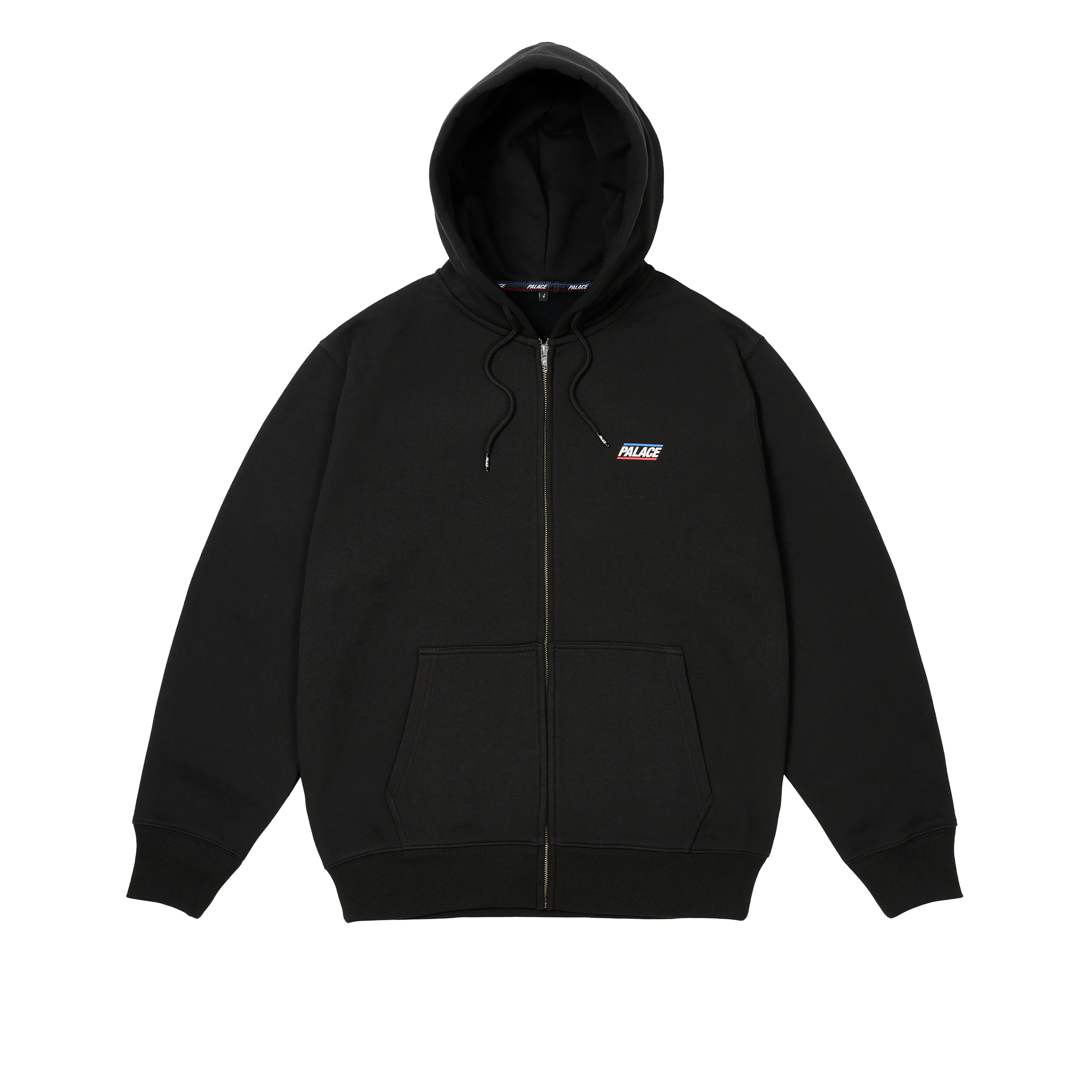 BASICALLY A ZIP HOOD BLACK - 1