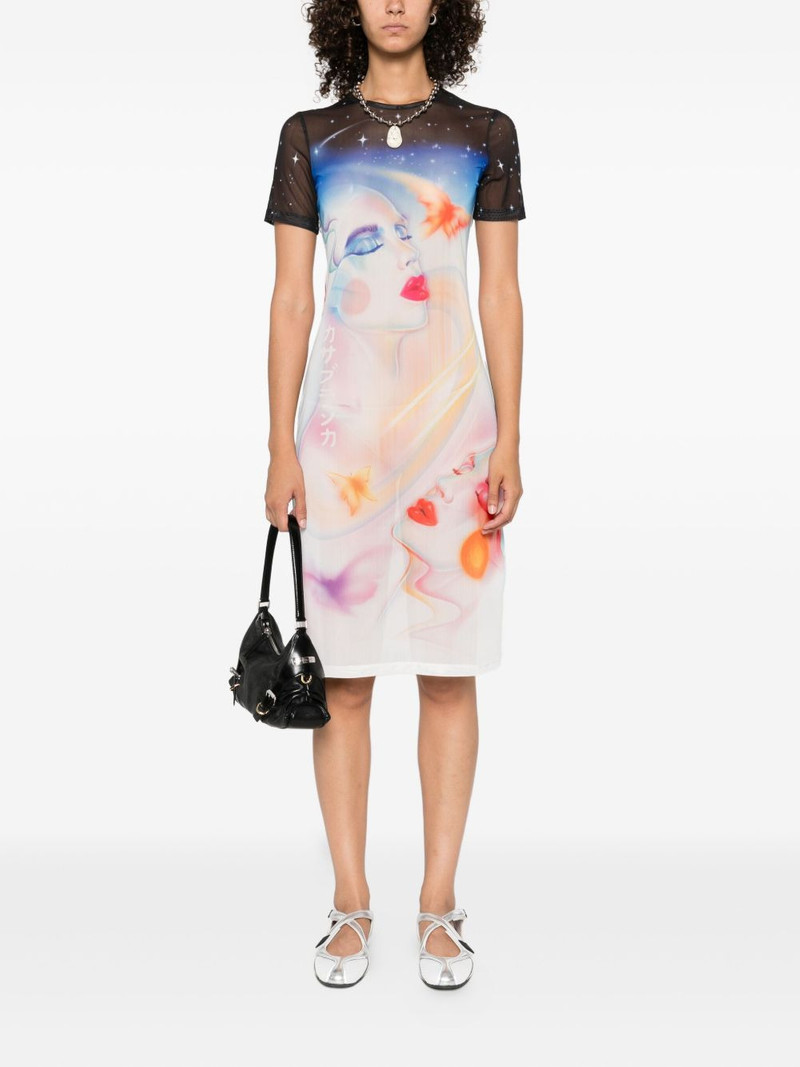 CASABLANCA printed midi dress outlook