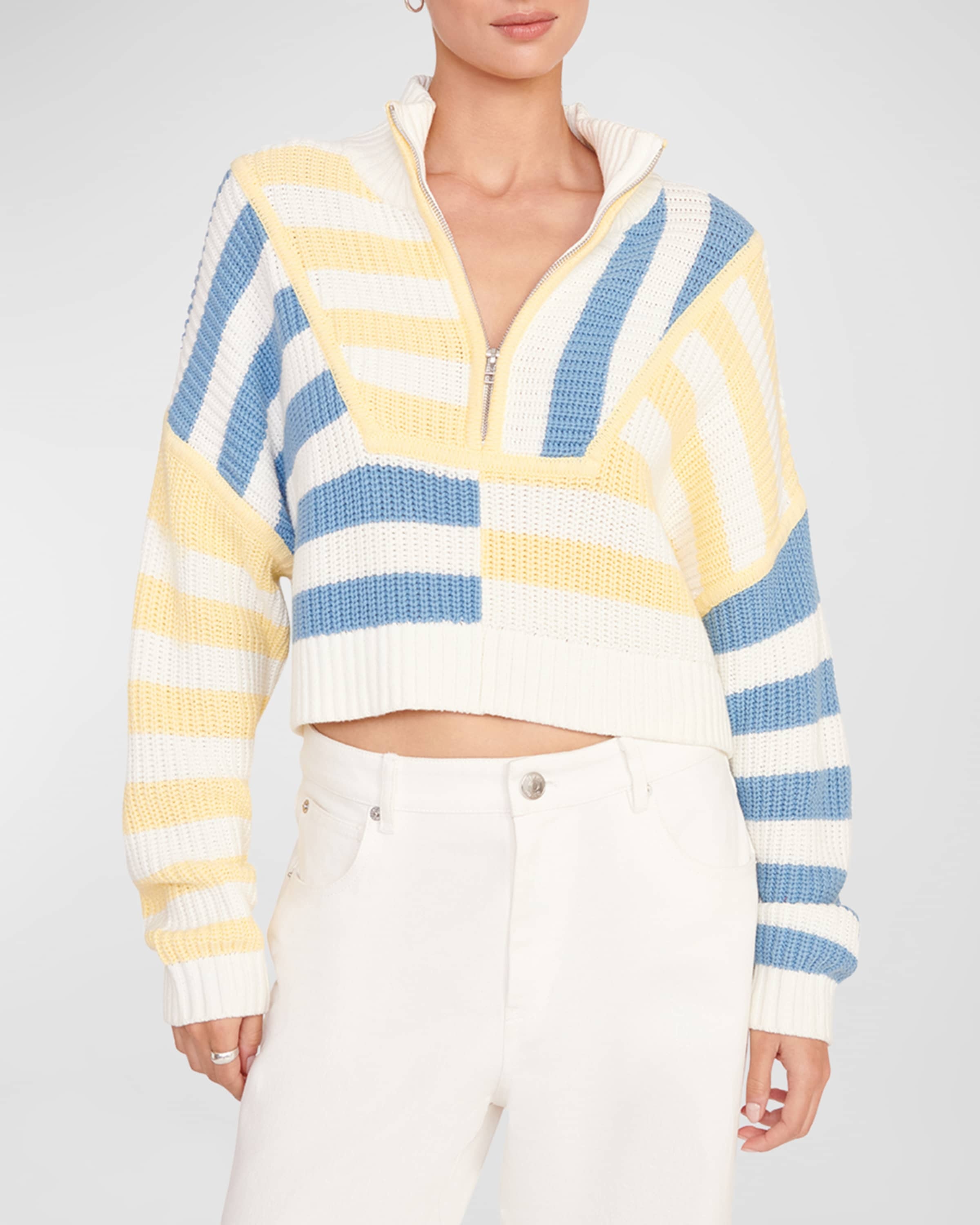 Hampton Multicolor Cropped Sweater - 1