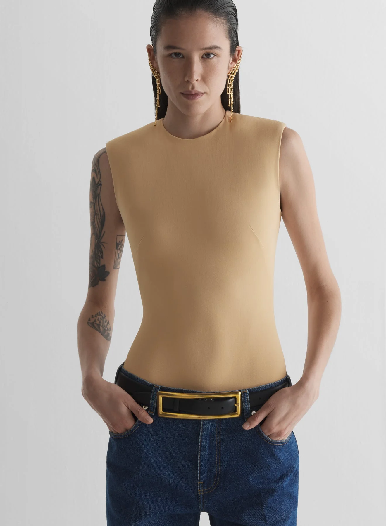 Sleeveless bodysuit - 1