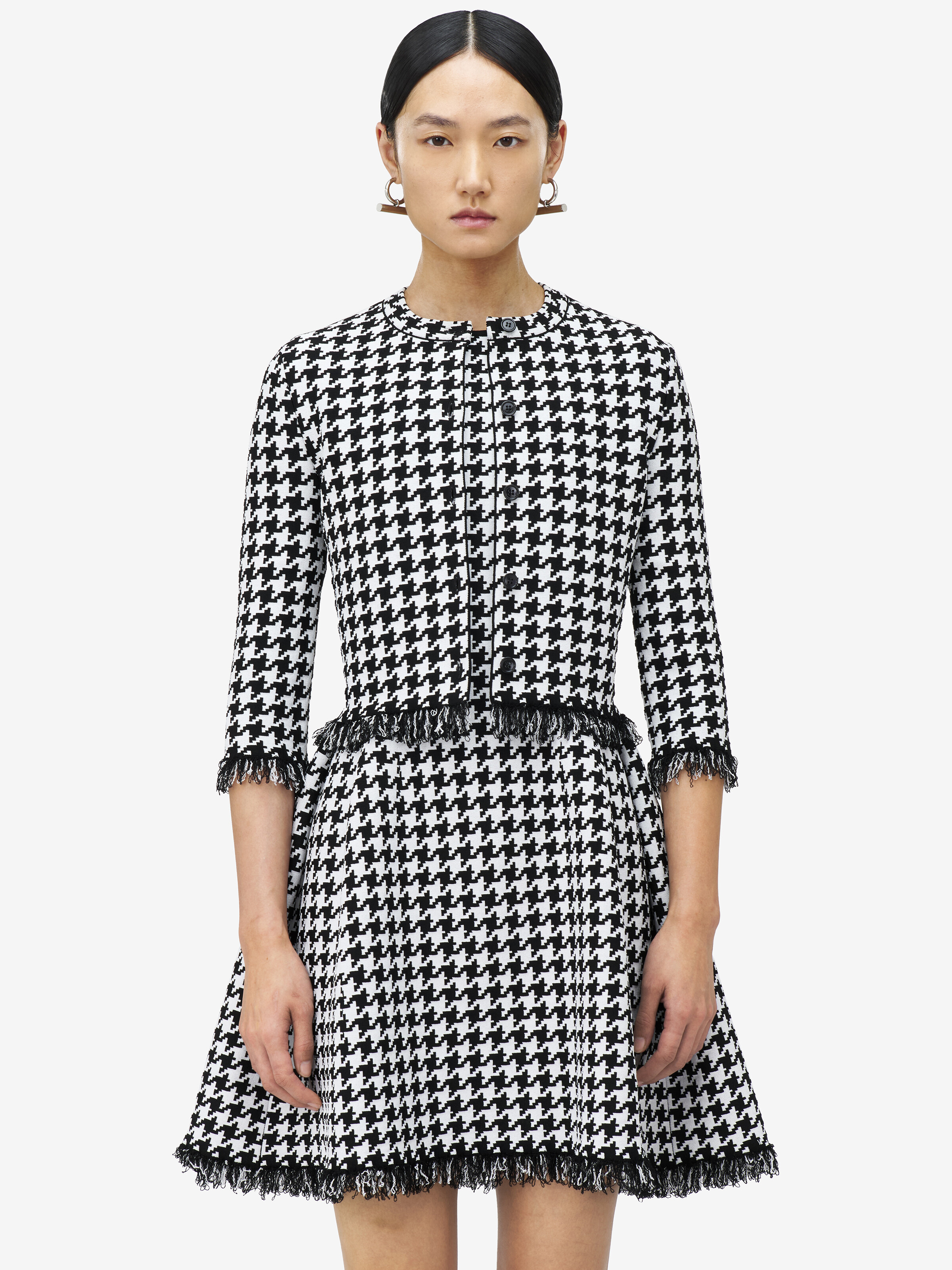 Houndstooth Cardigan - 4