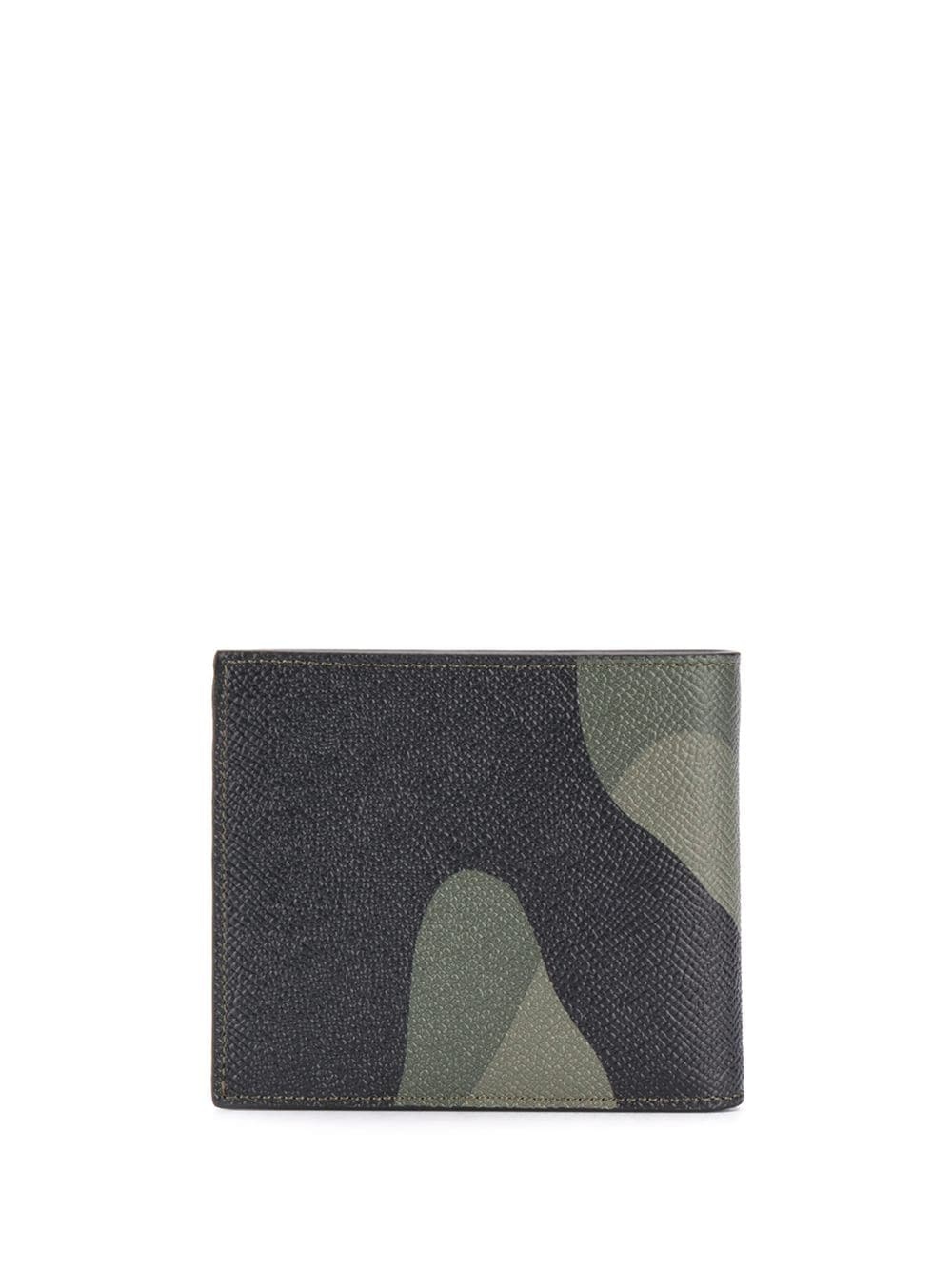 camouflage print leather wallet - 2