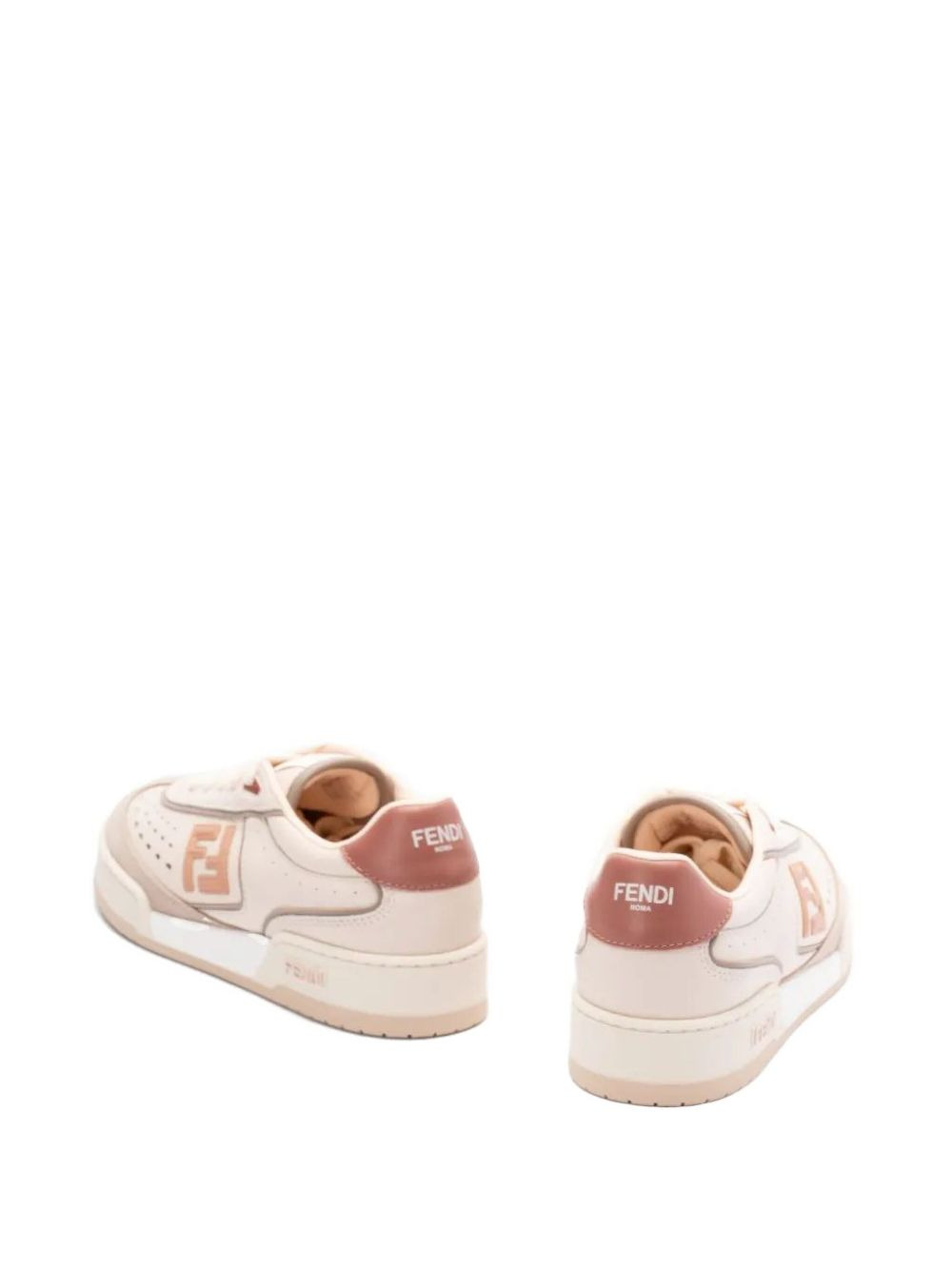 Match leather sneakers - 3