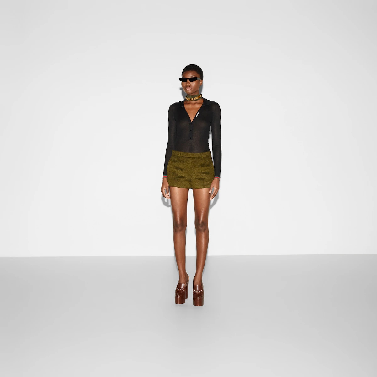 Light wool mohair short - 2