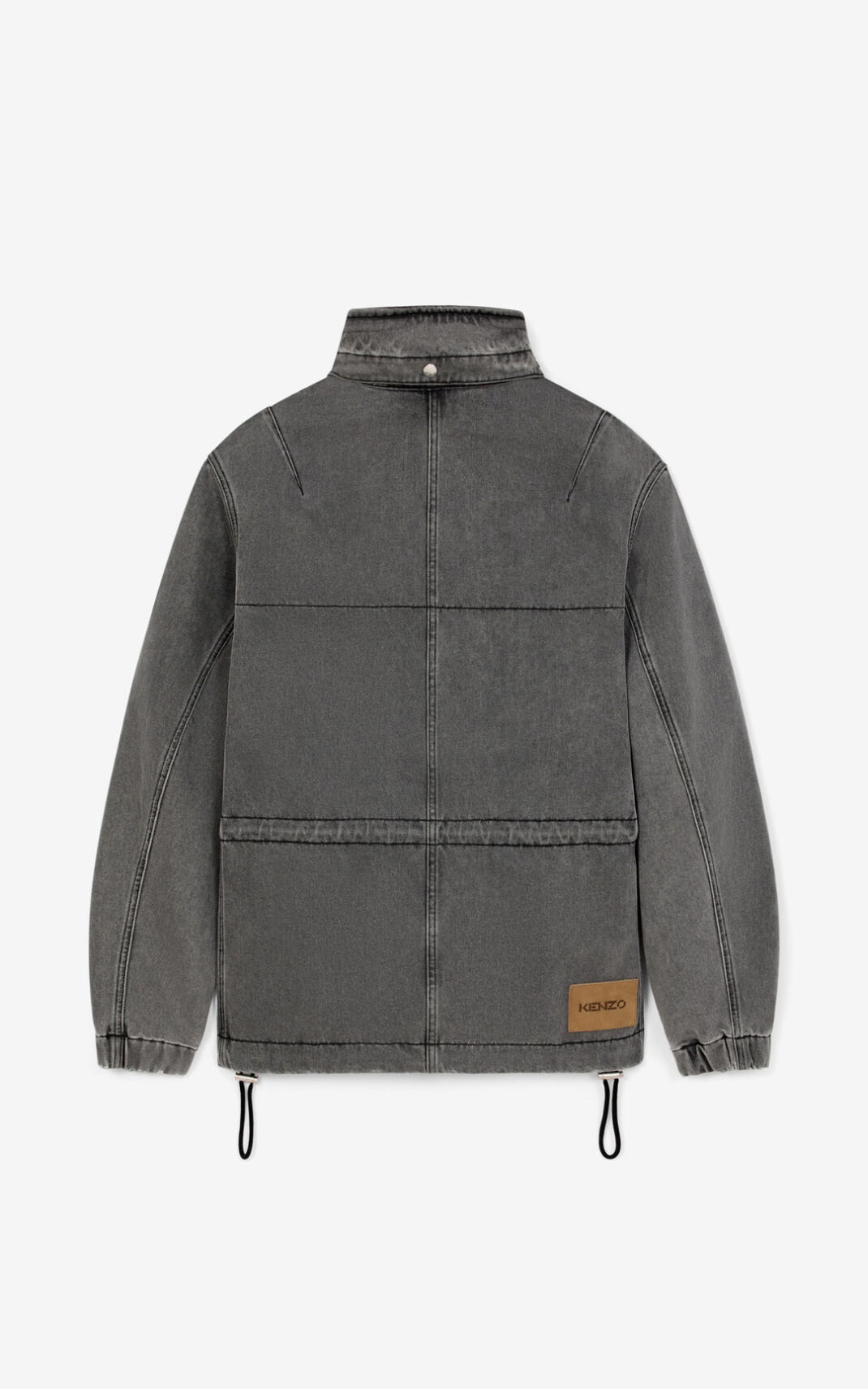 Denim utility parka - 5