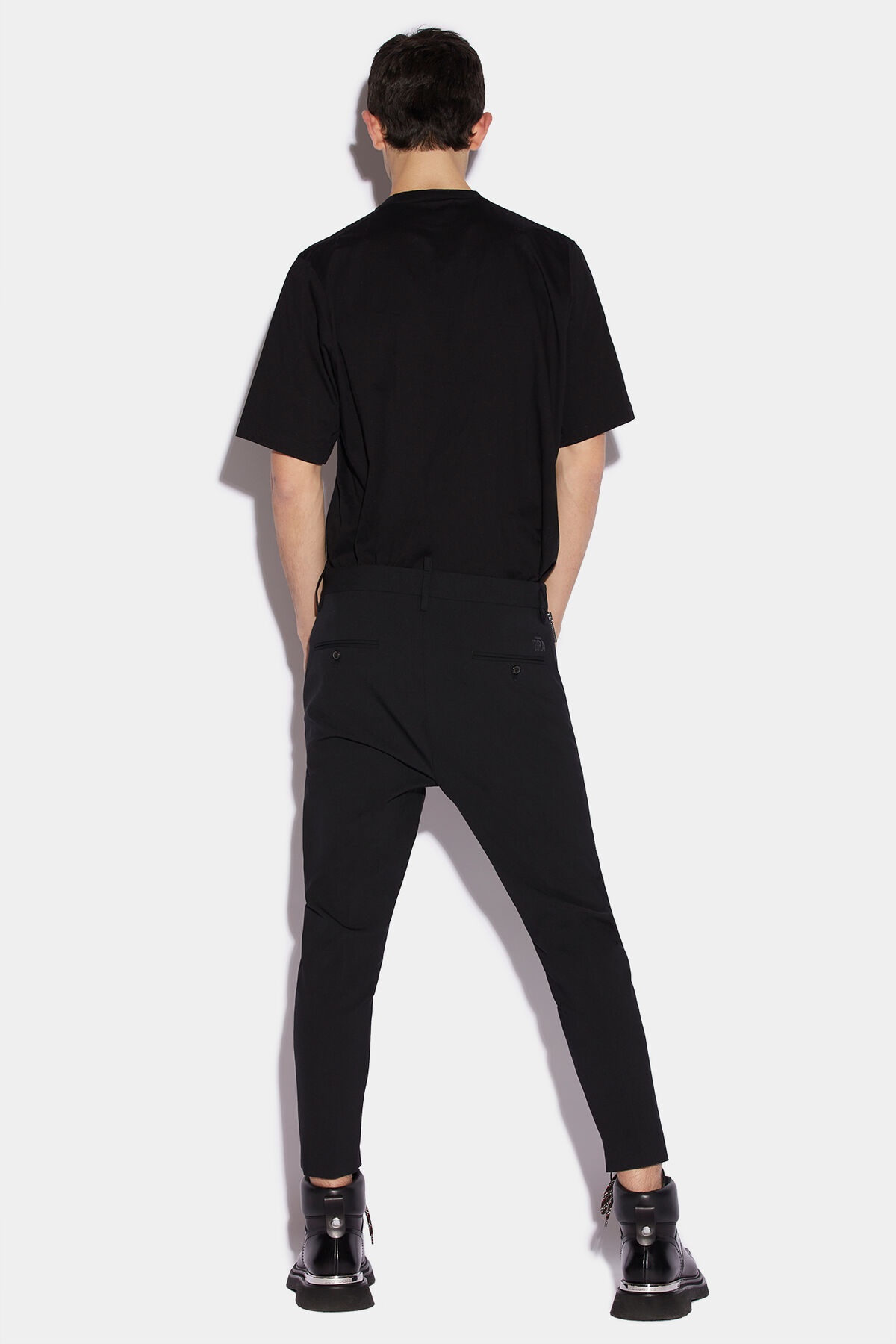 IBRA BLACK ON BLACK SKINNY DAN PANTS - 2