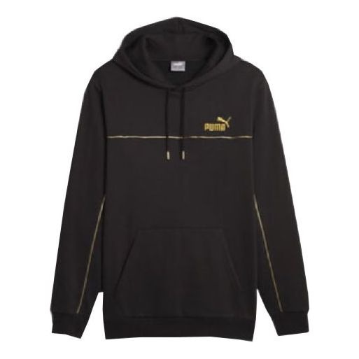 PUMA Luxe Crew Embroidered Logo Sports hoodie 'Black' 680141-01 - 1