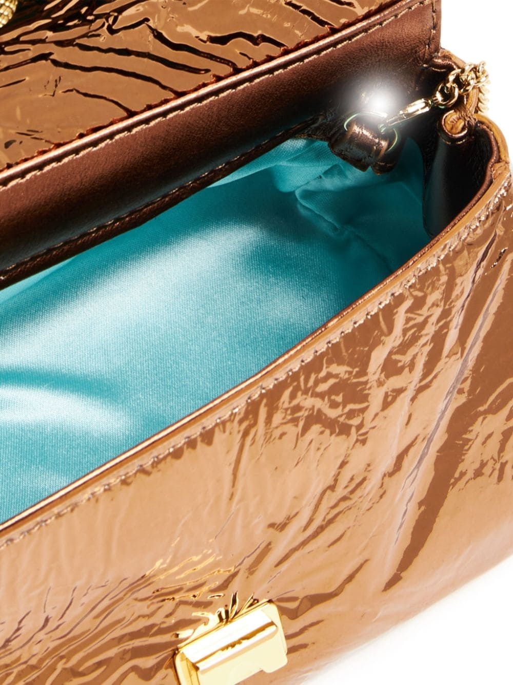 mini Twist leather clutch bag - 4