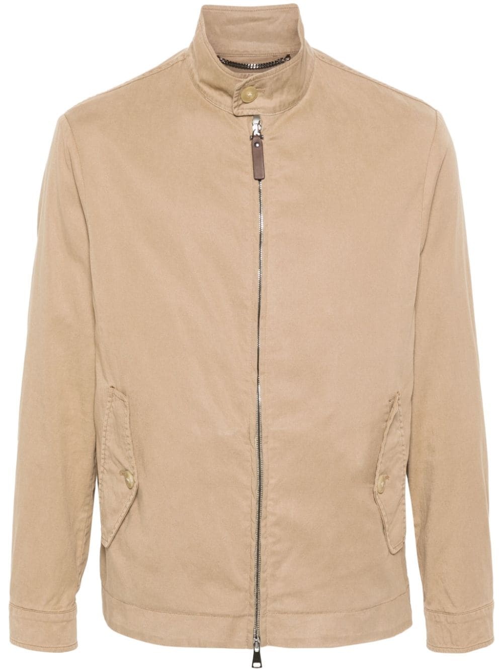 gabardine bomber jacket - 1