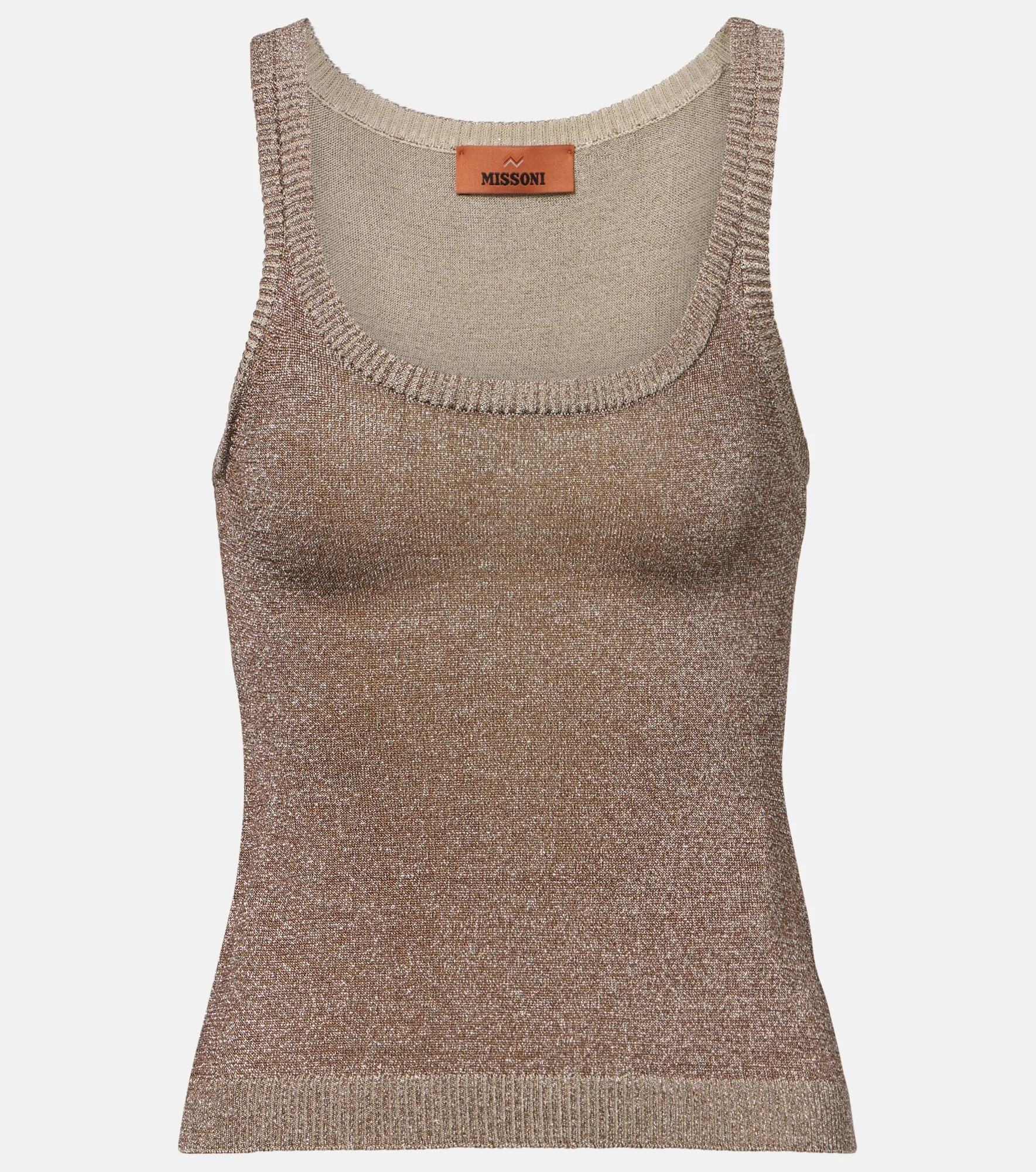 Knitted lamé tank top - 1