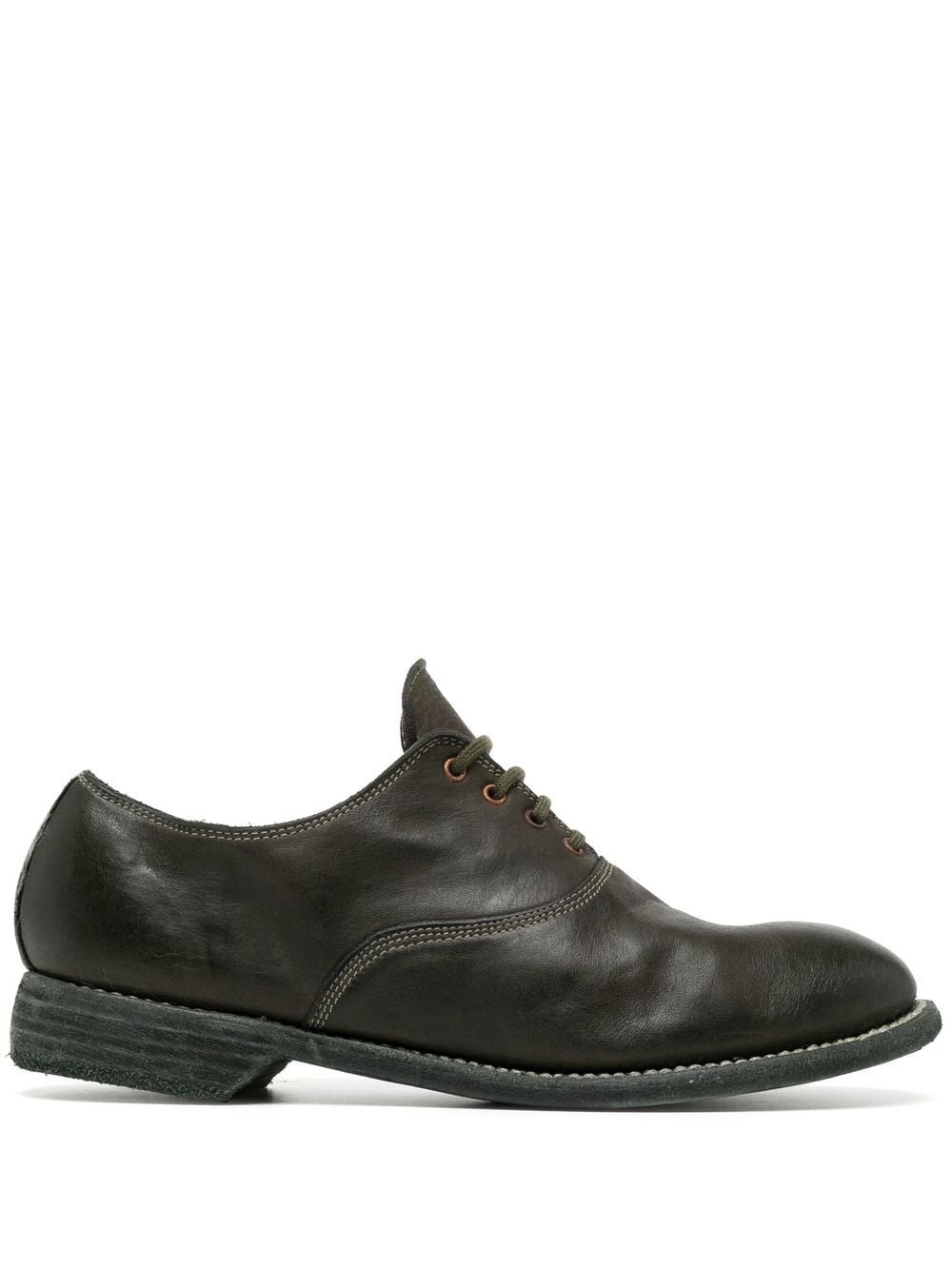 distressed sole leather oxfords - 1