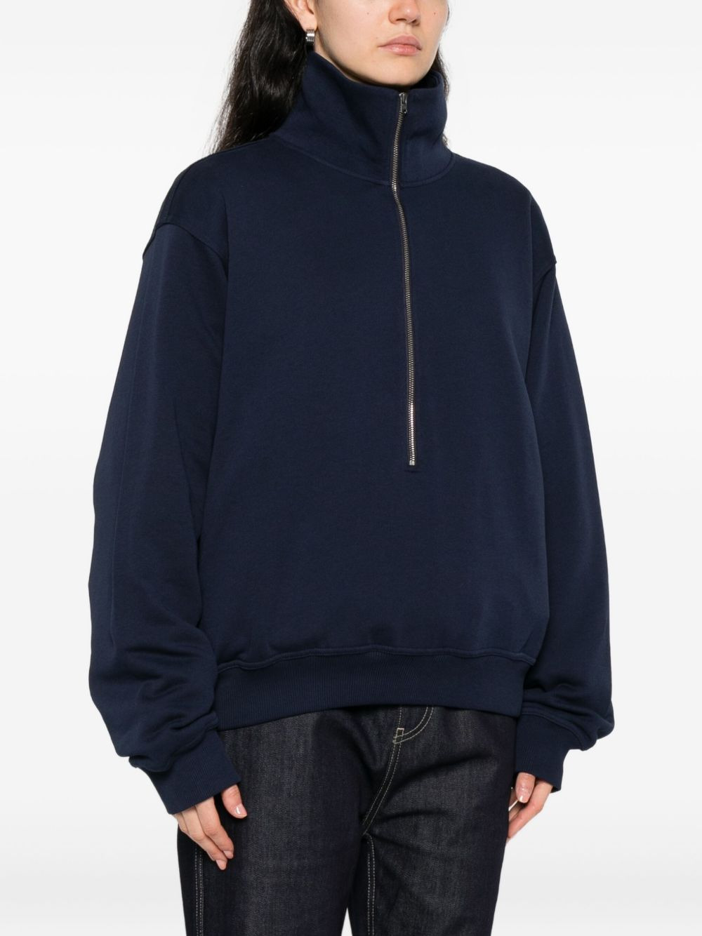 Tintoretto high-neck zip-up sweatshirt - 3
