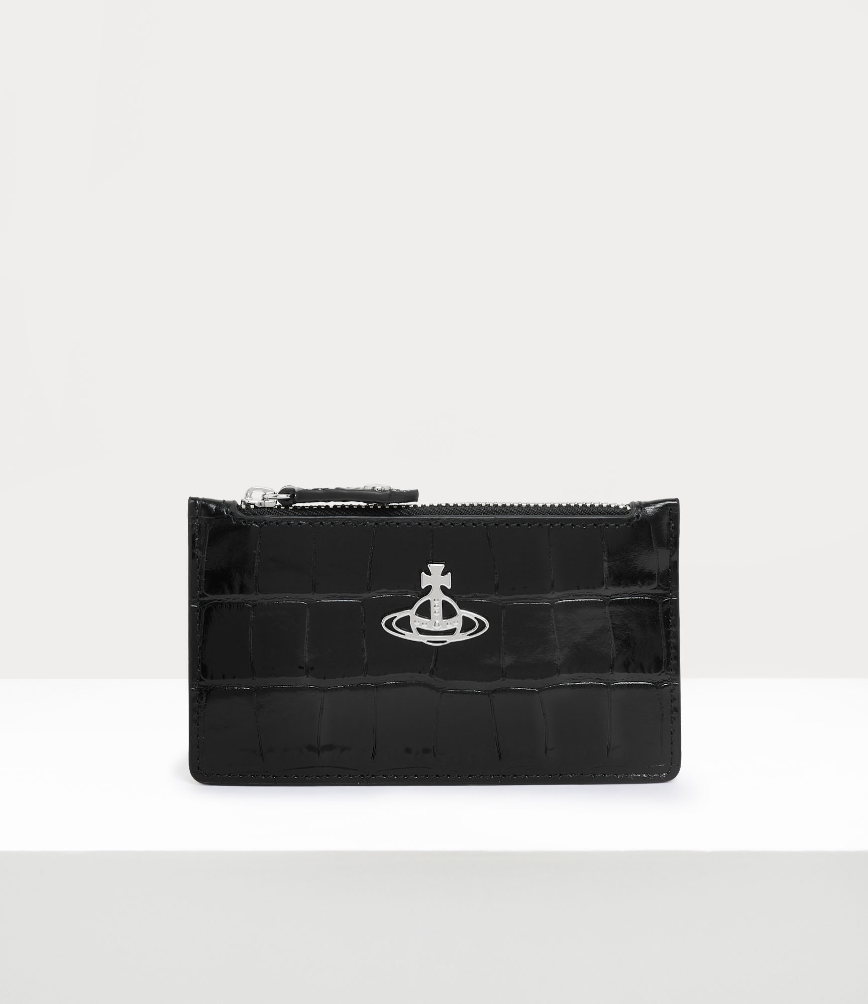 CROCODILE SLIM LONG CARD HOLDER - 1