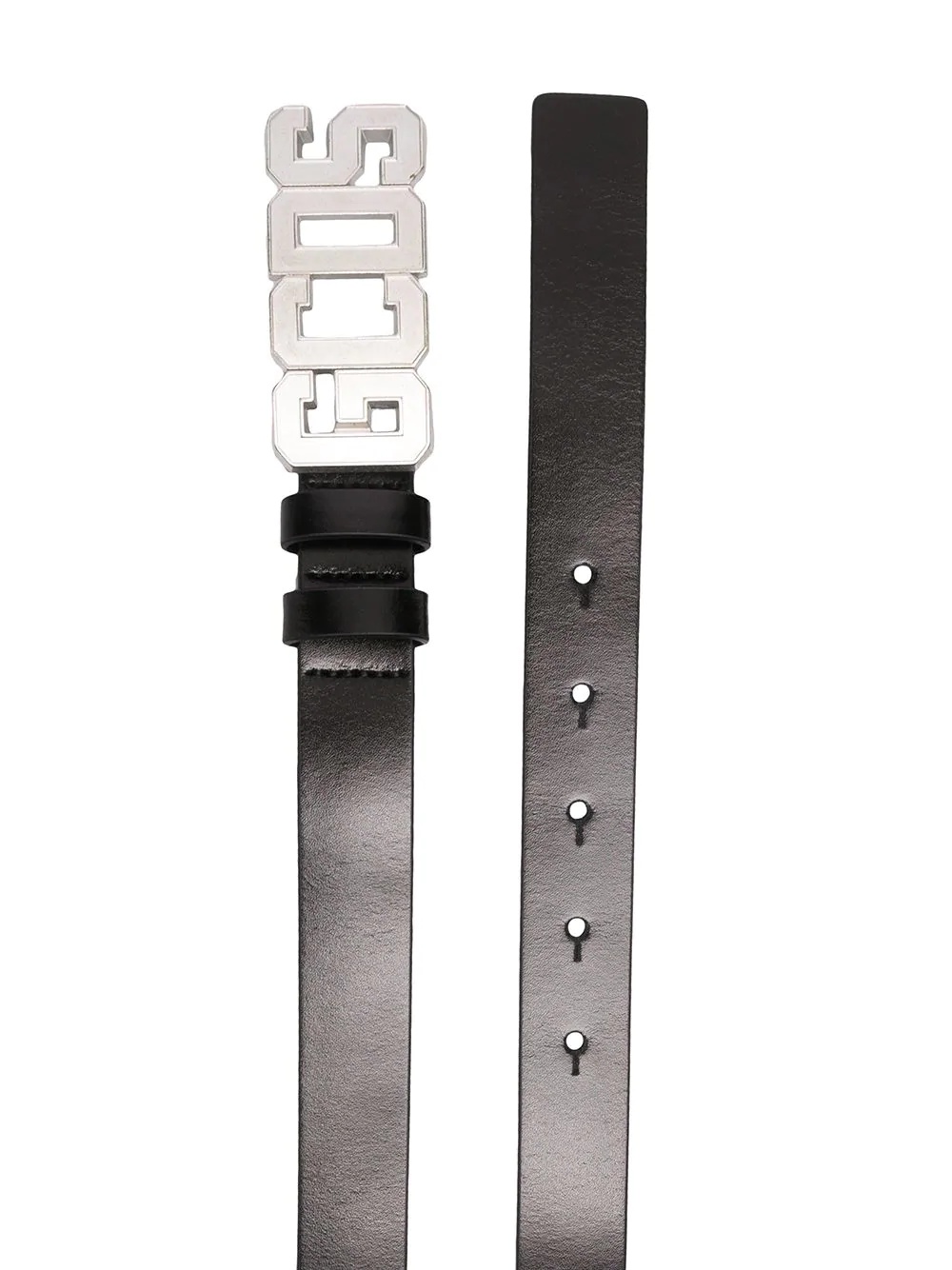 logo-buckle belt - 2