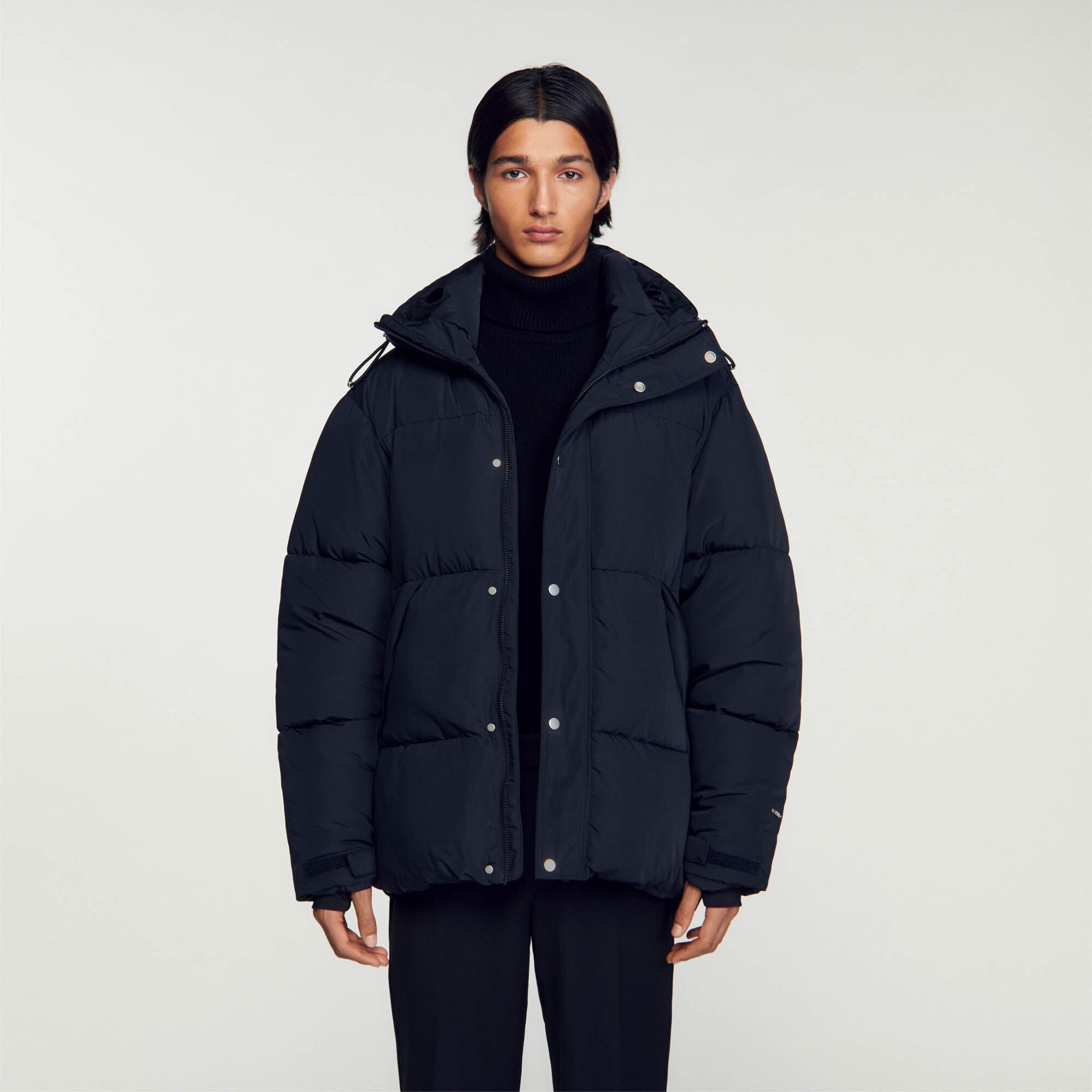 3/4-LENGTH HOODED PUFFER JACKET - 5
