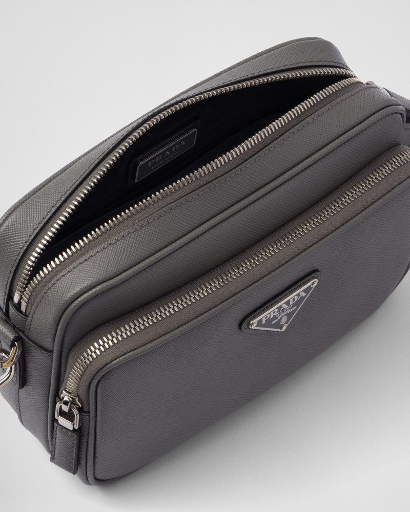 Saffiano leather shoulder bag 4