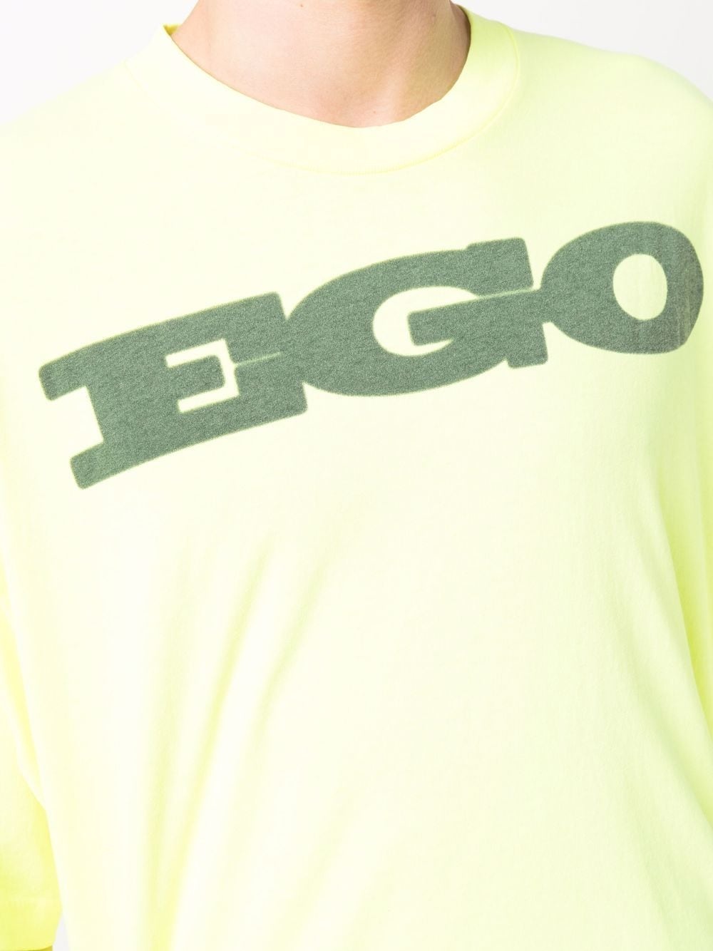 Ego-print drop-shoulder T-shirt - 5