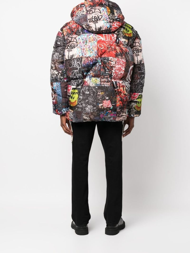 ブルゾン Khrisjoy Hooded Zip-Up Padded Jacket Khrisjoy Khris Iconic Hooded Padded Jacket | Silver | FARFETCH