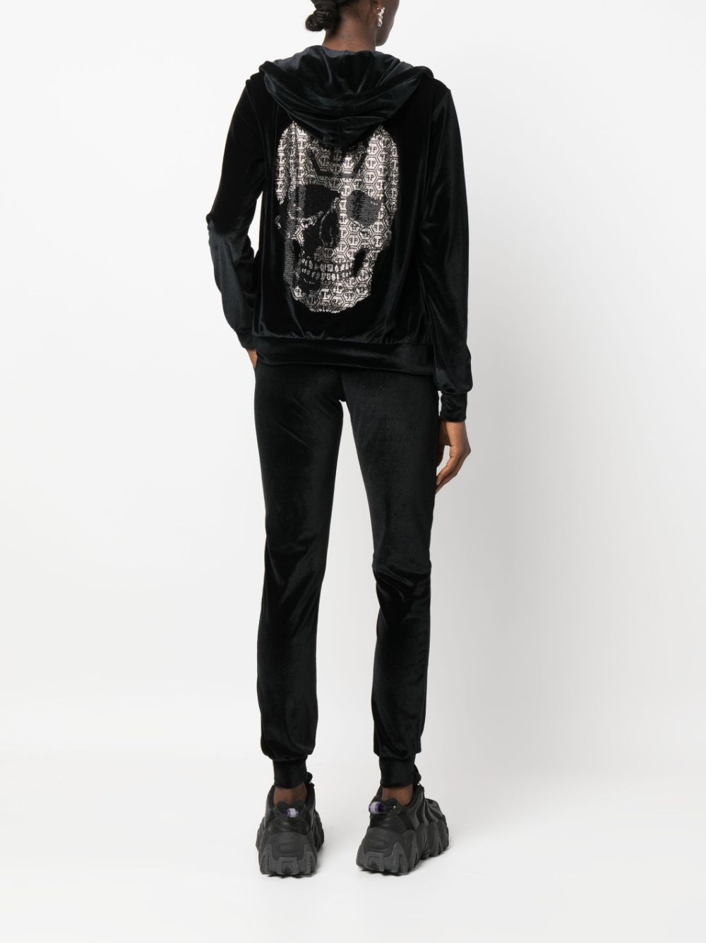 3D Skull velvet tracksuit (set of two) - 4