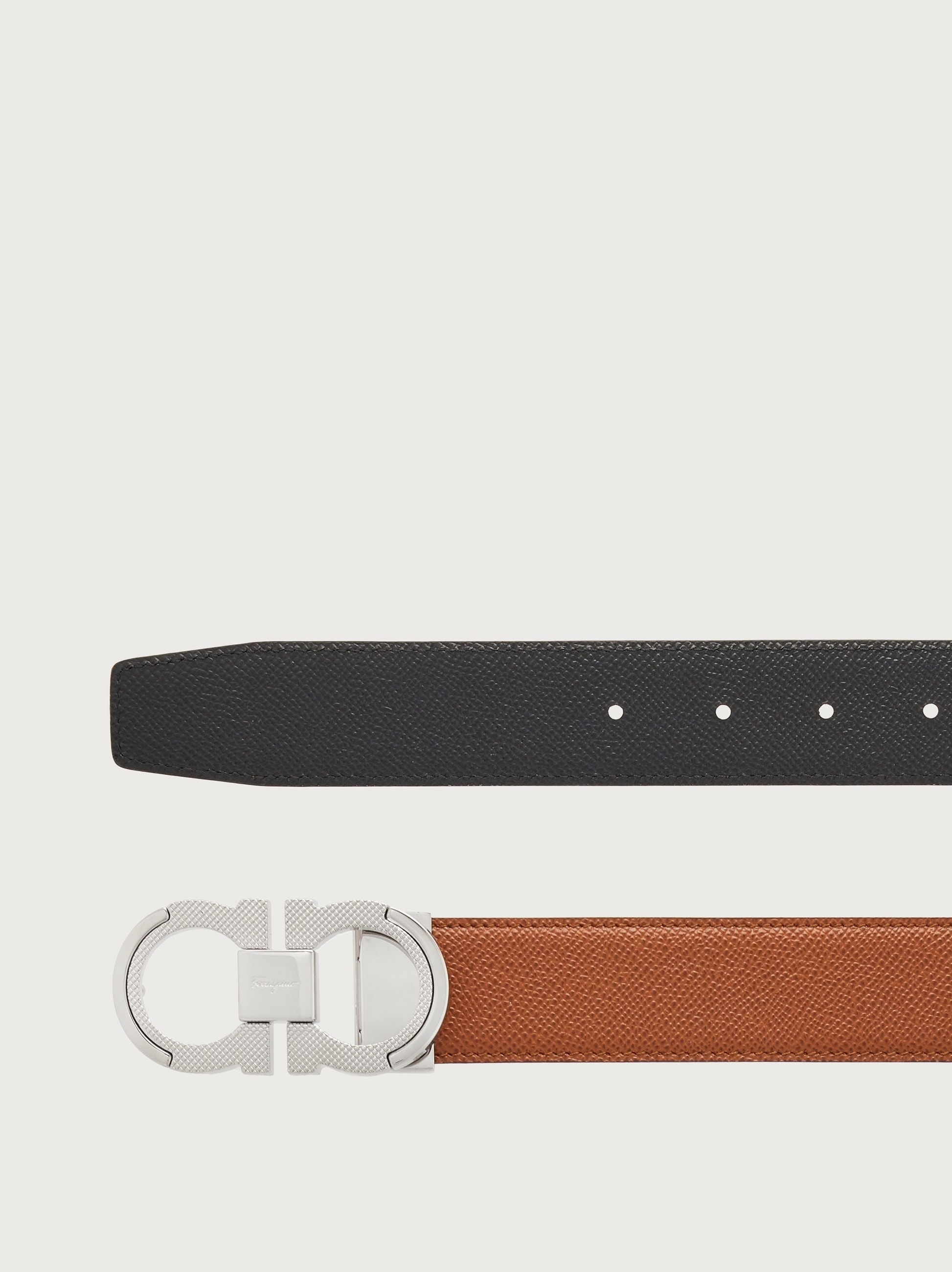 Reversible and adjustable Gancini belt - 2